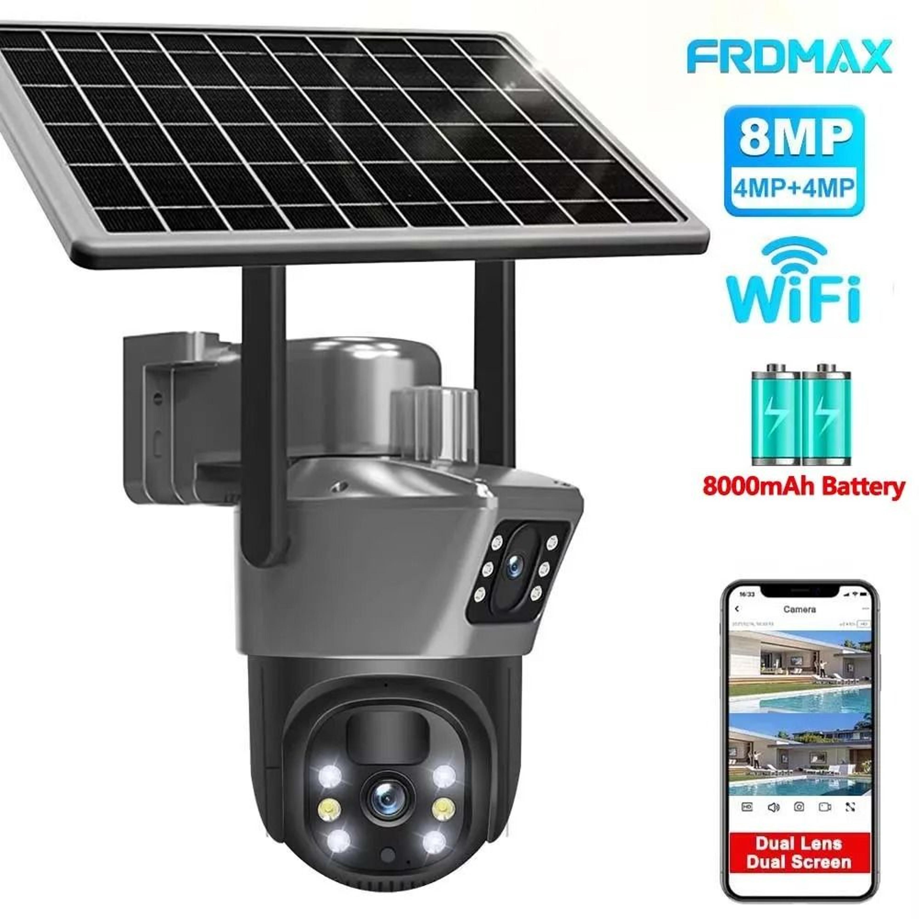 8MP 4K WiFi Dual Lens Solar Security Camera 1