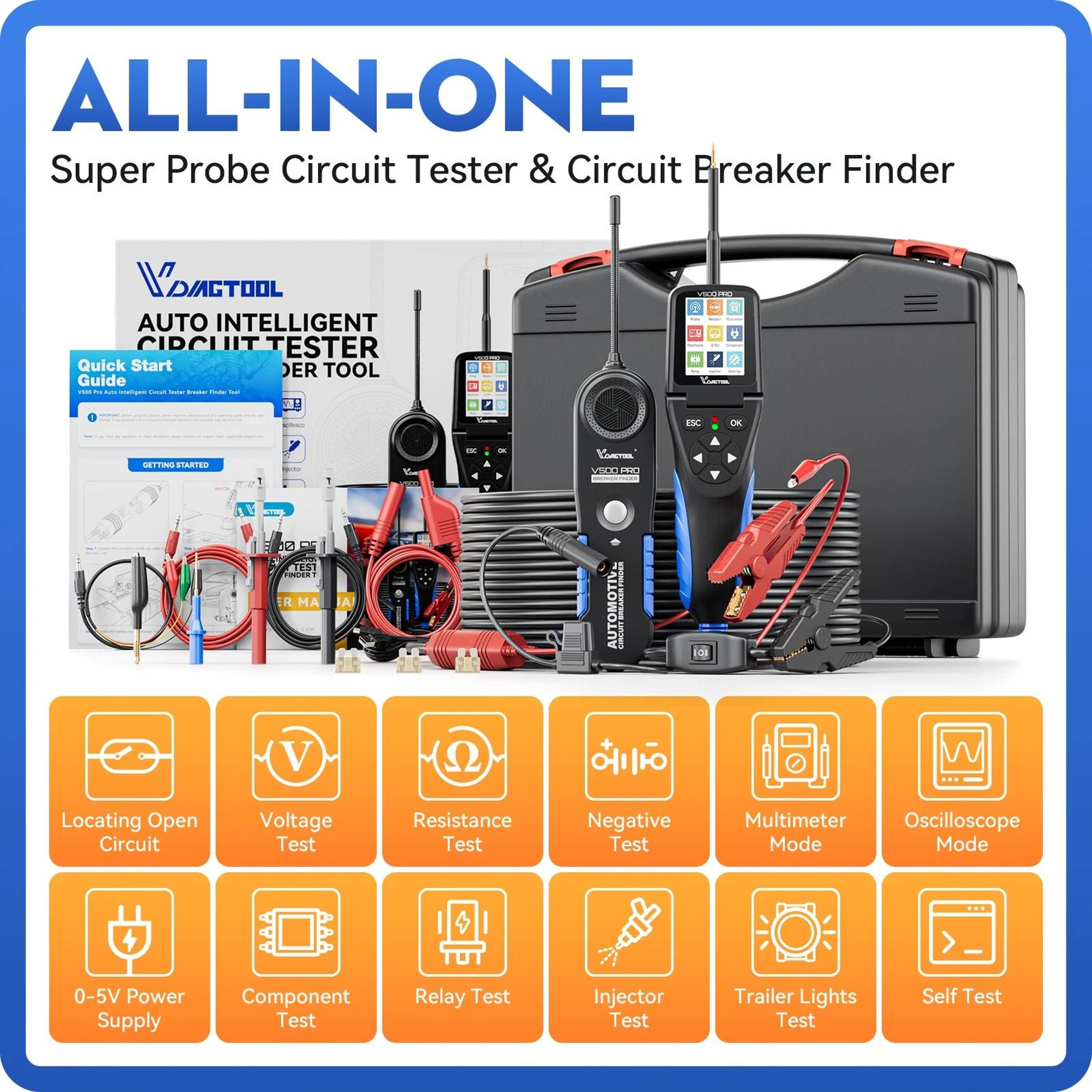 2in1 Circuit Probe And Battery Diagnostic Tester Kit 1