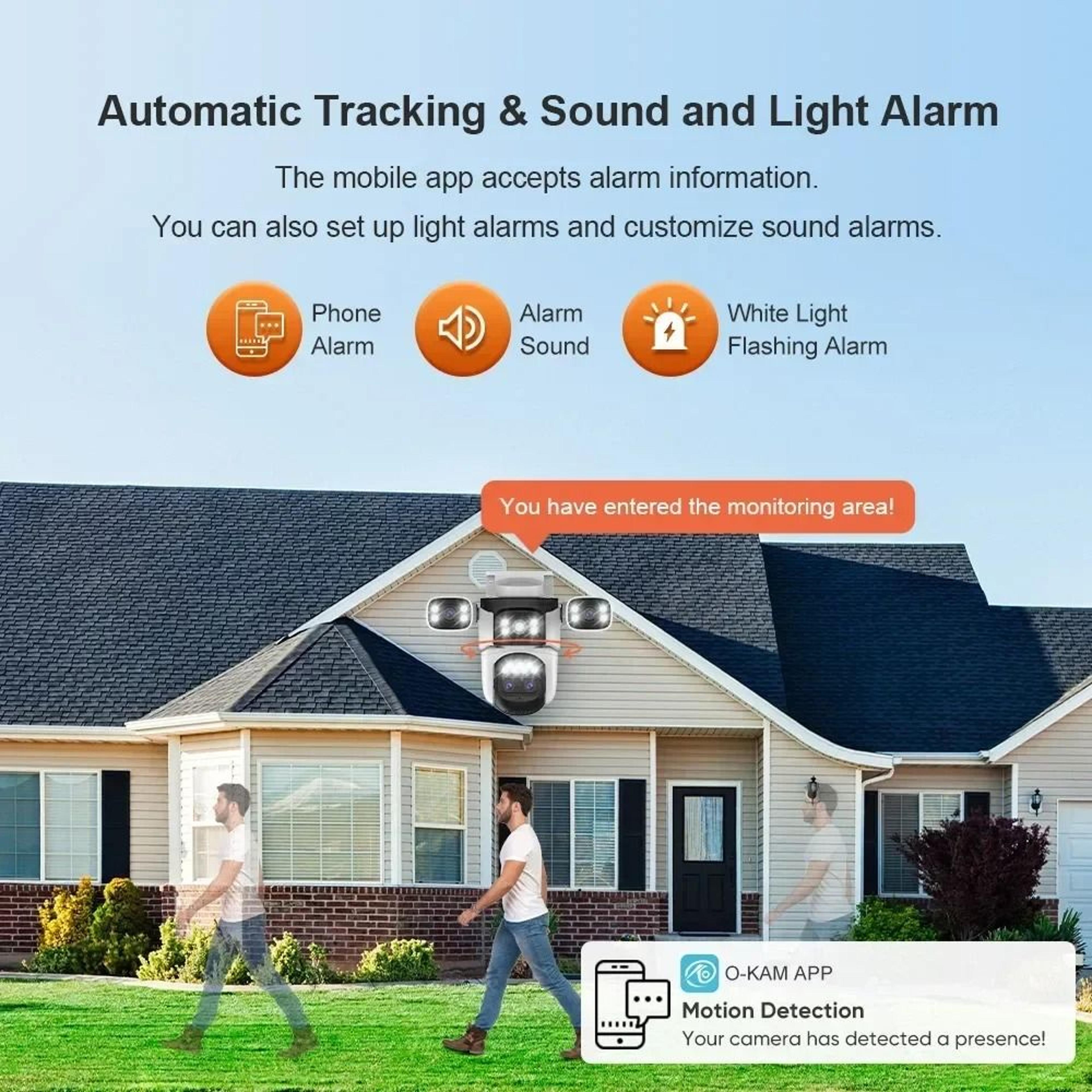 20MP ThreeScreen Outdoor WiFi Surveillance Camera 3
