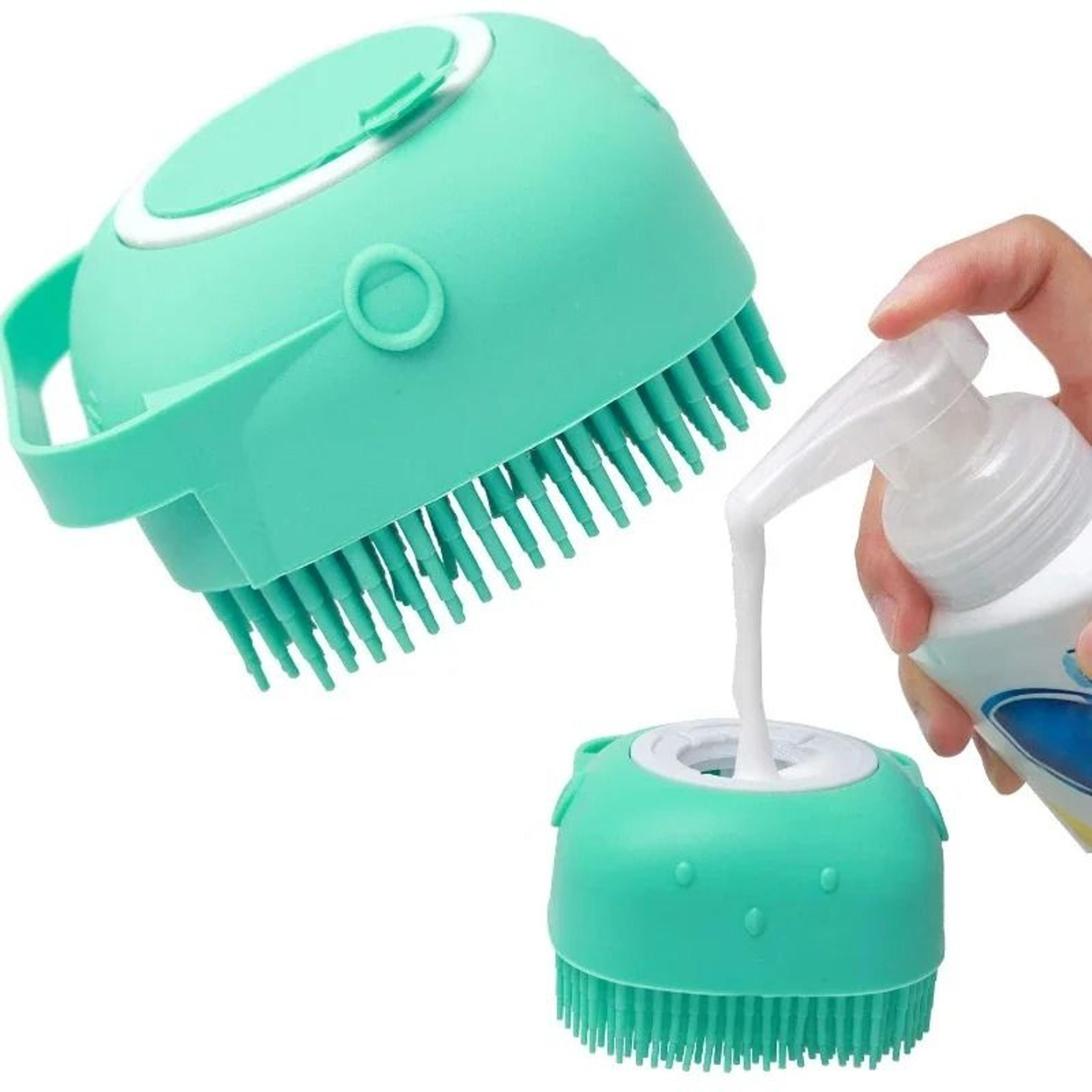 2in1 Pet Shampoo Dispenser And Massage Brush 0