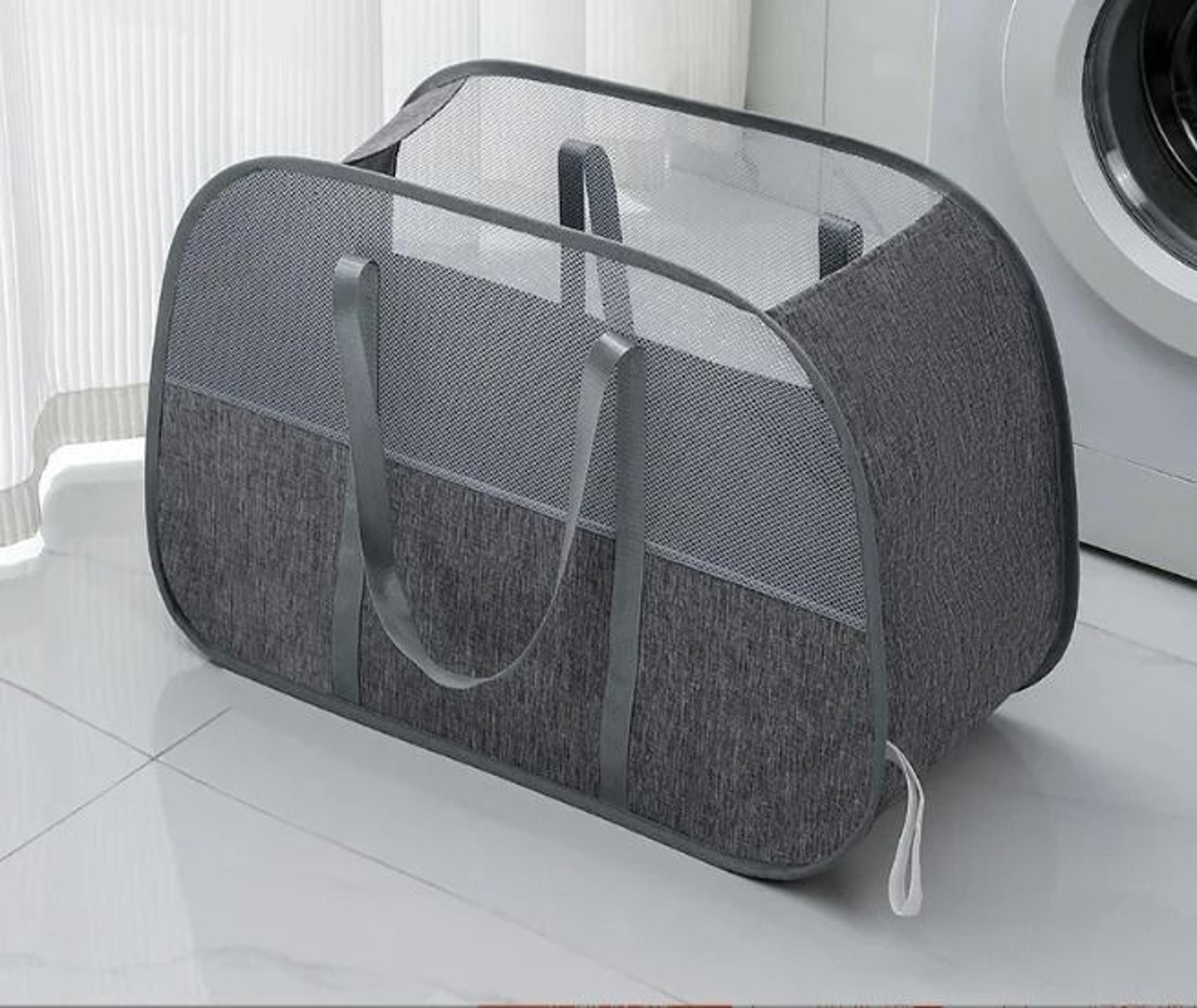 Mesh Popup Foldable Laundry Basket 6