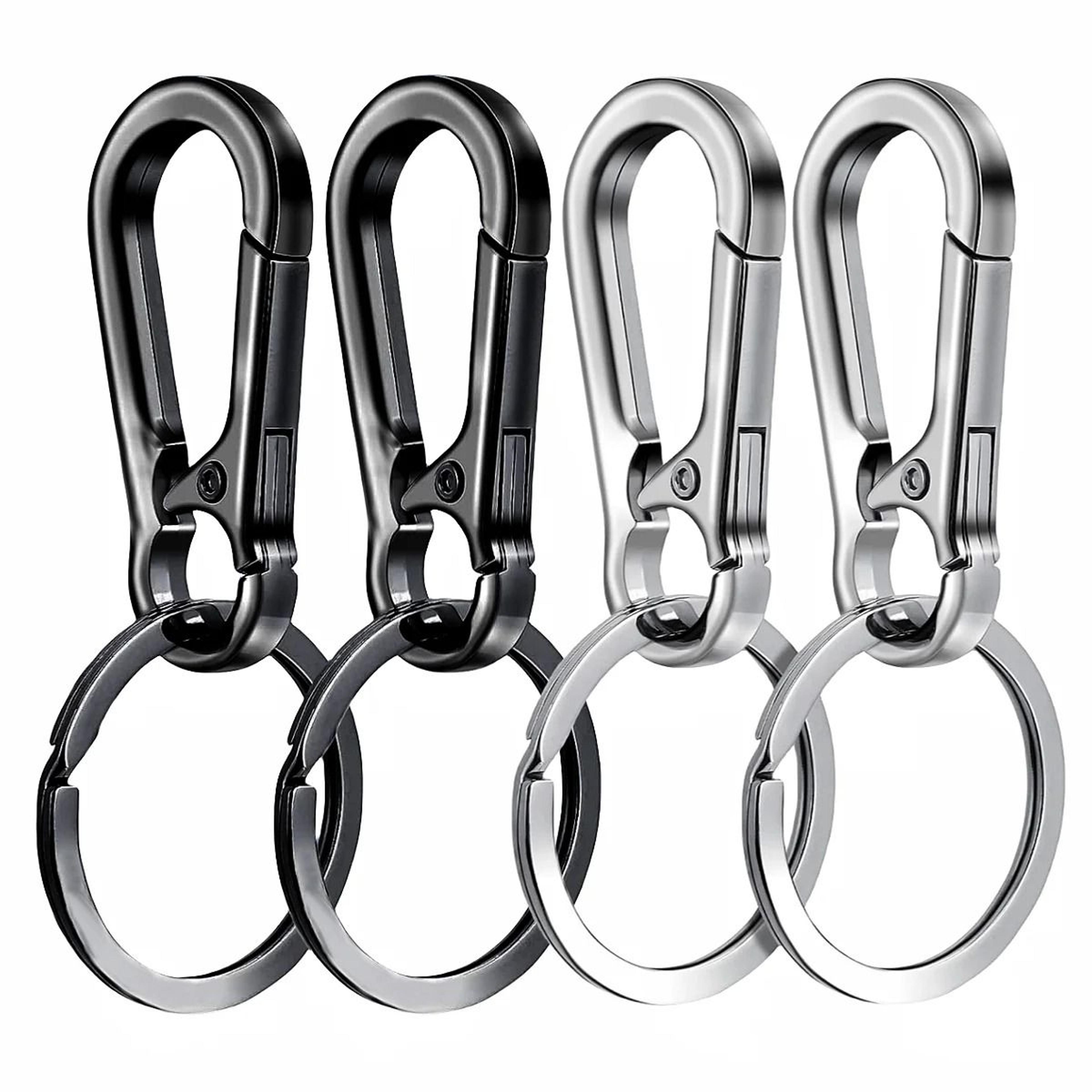 4Piece Metal Carabiner Clip Keychain Set 8