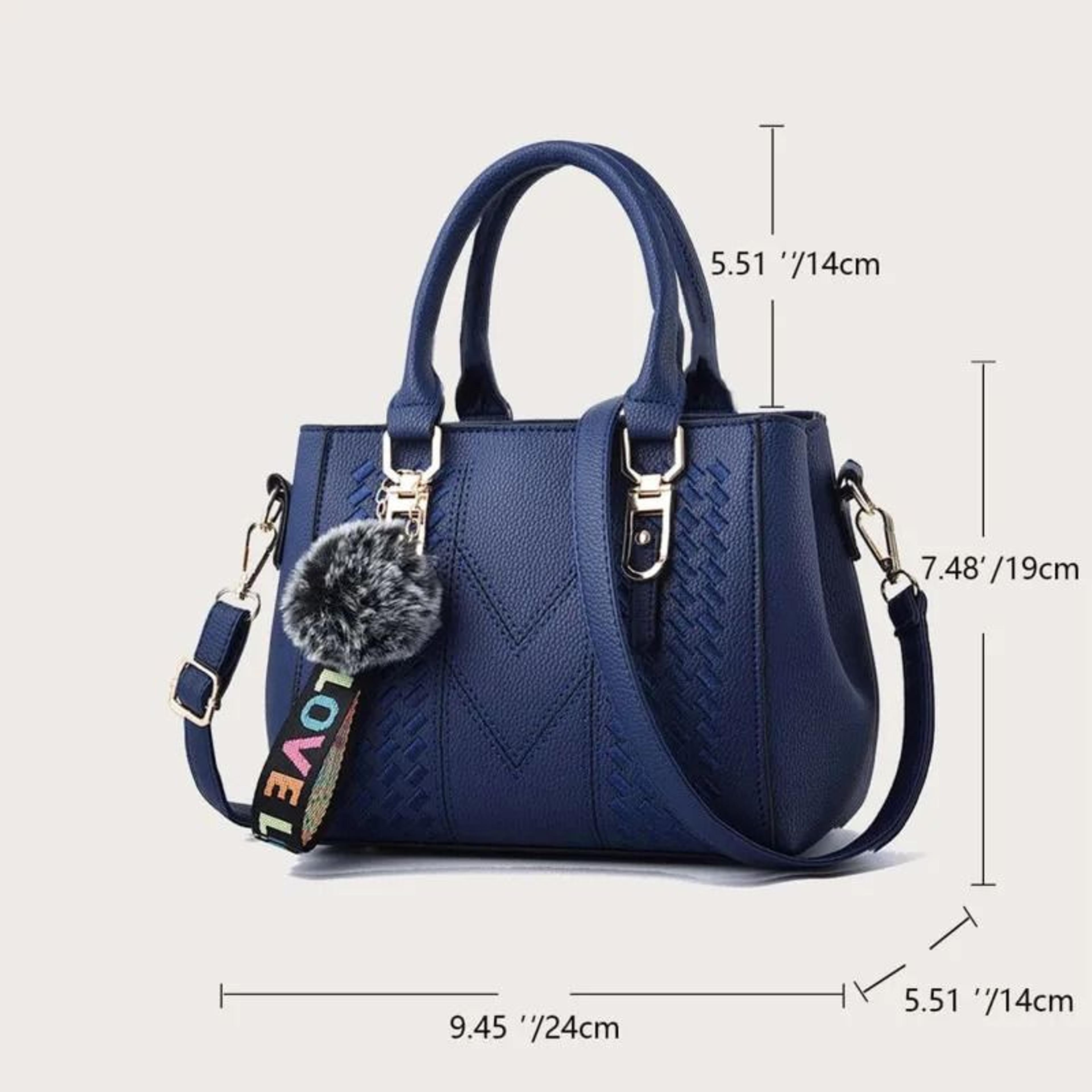 Elegant Floral Embroidery Messenger Bag With Decorative Charm 4