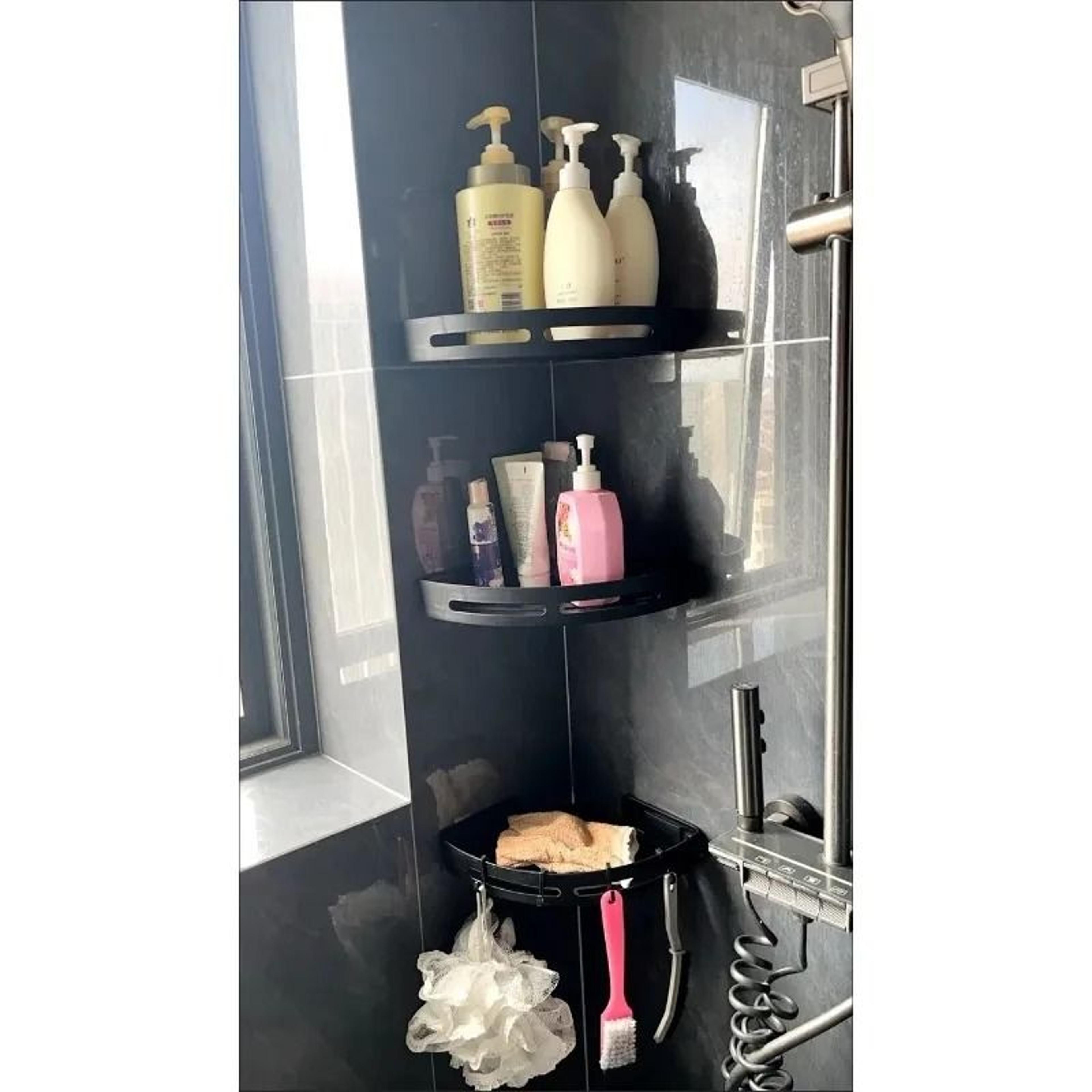 Strong Adhesive NoDrill Shower Storage Shelf 5