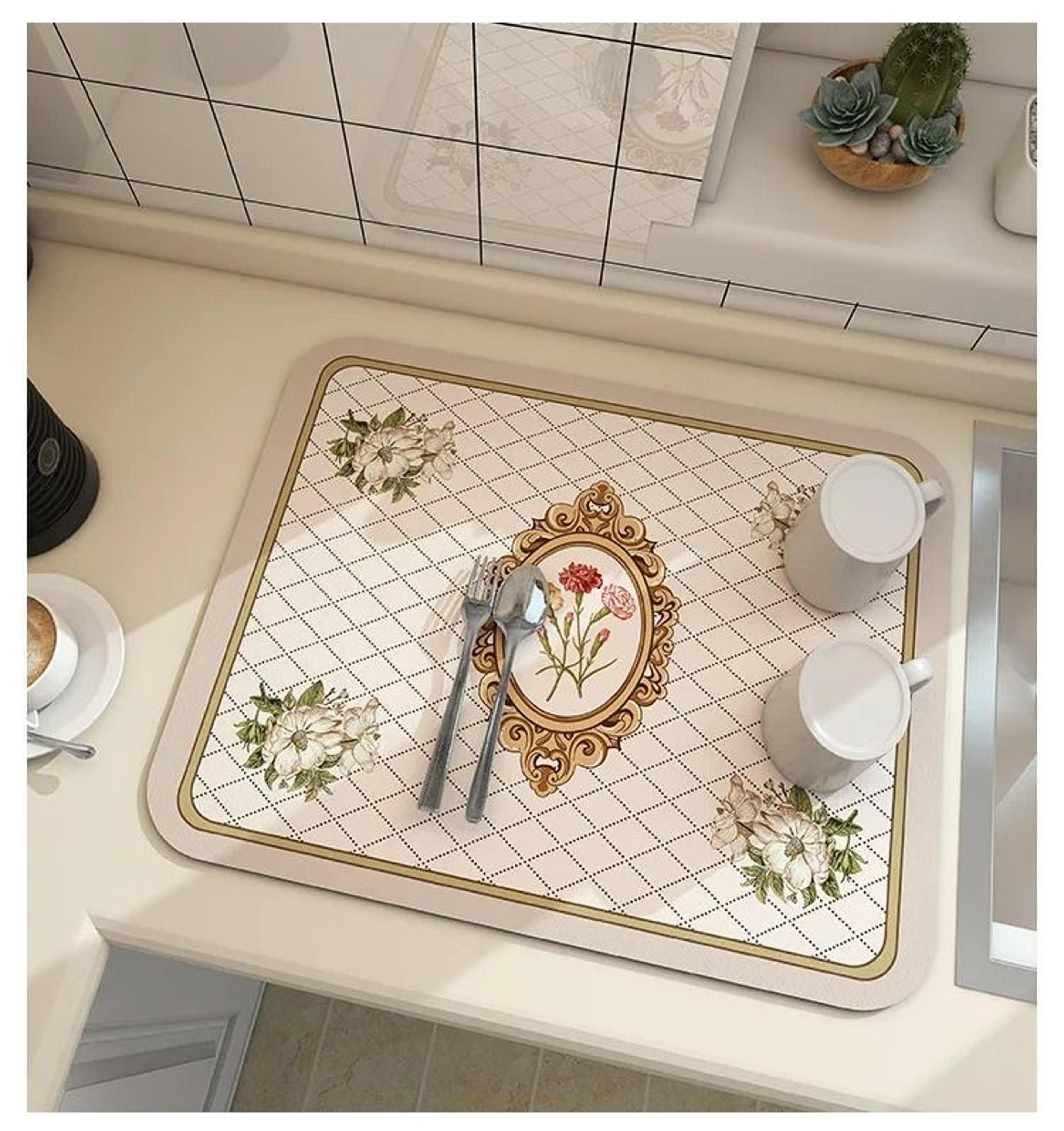 Super Absorbent QuickDry Kitchen And Coffee Mat 17