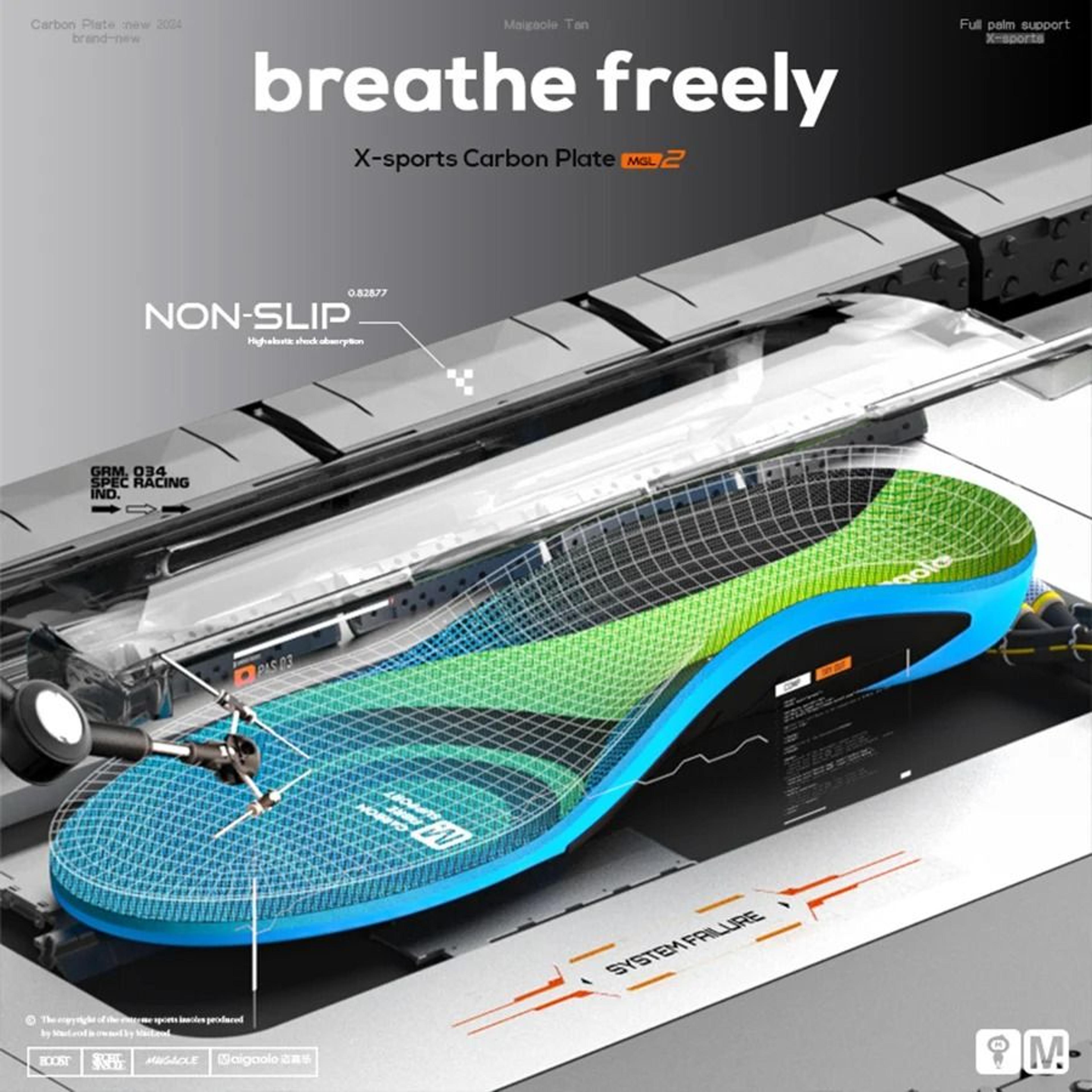 HighPerformance FullLength Carbon Fiber Athletic Insoles 4