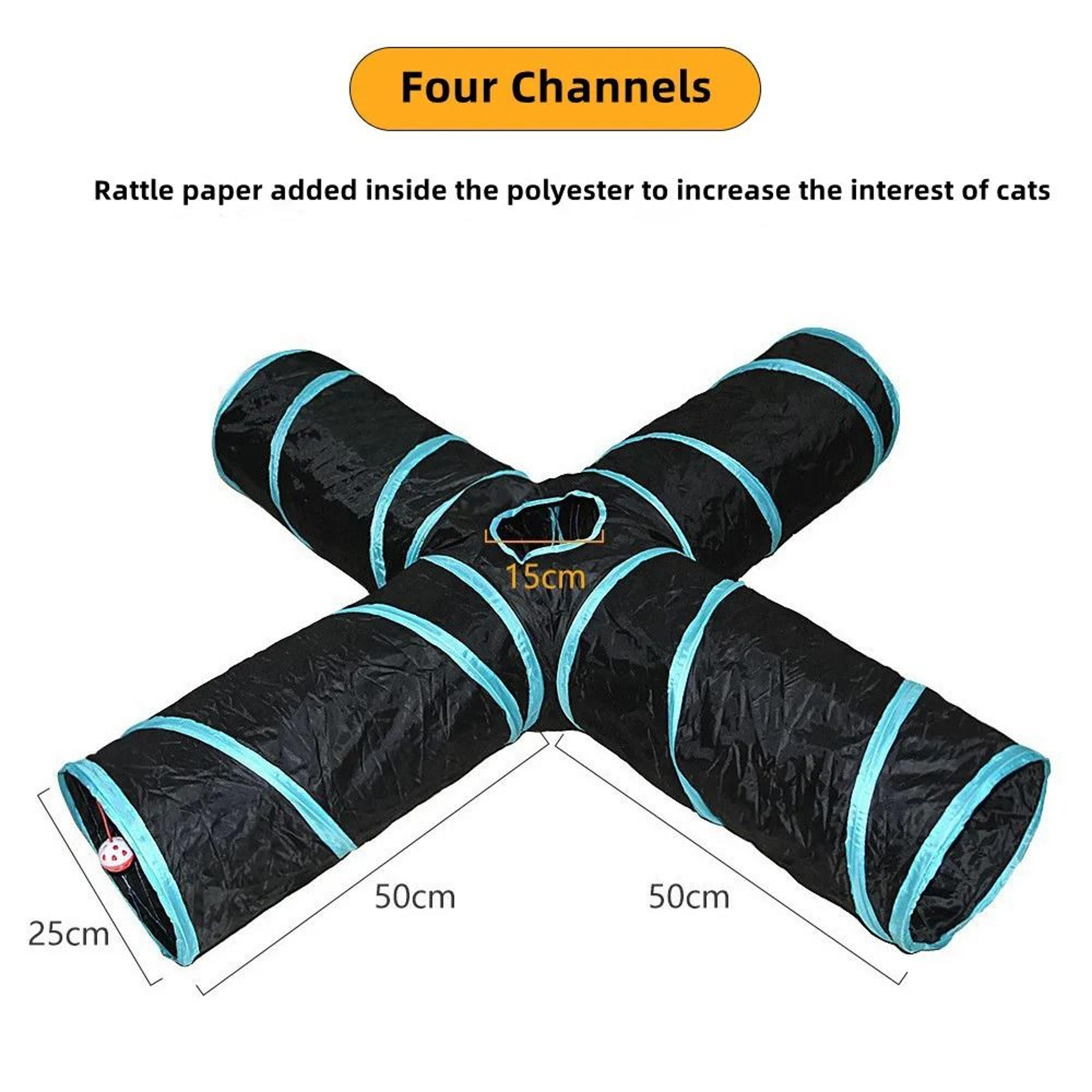 Professional SType Collapsible MultiWay Cat Tunnel 25