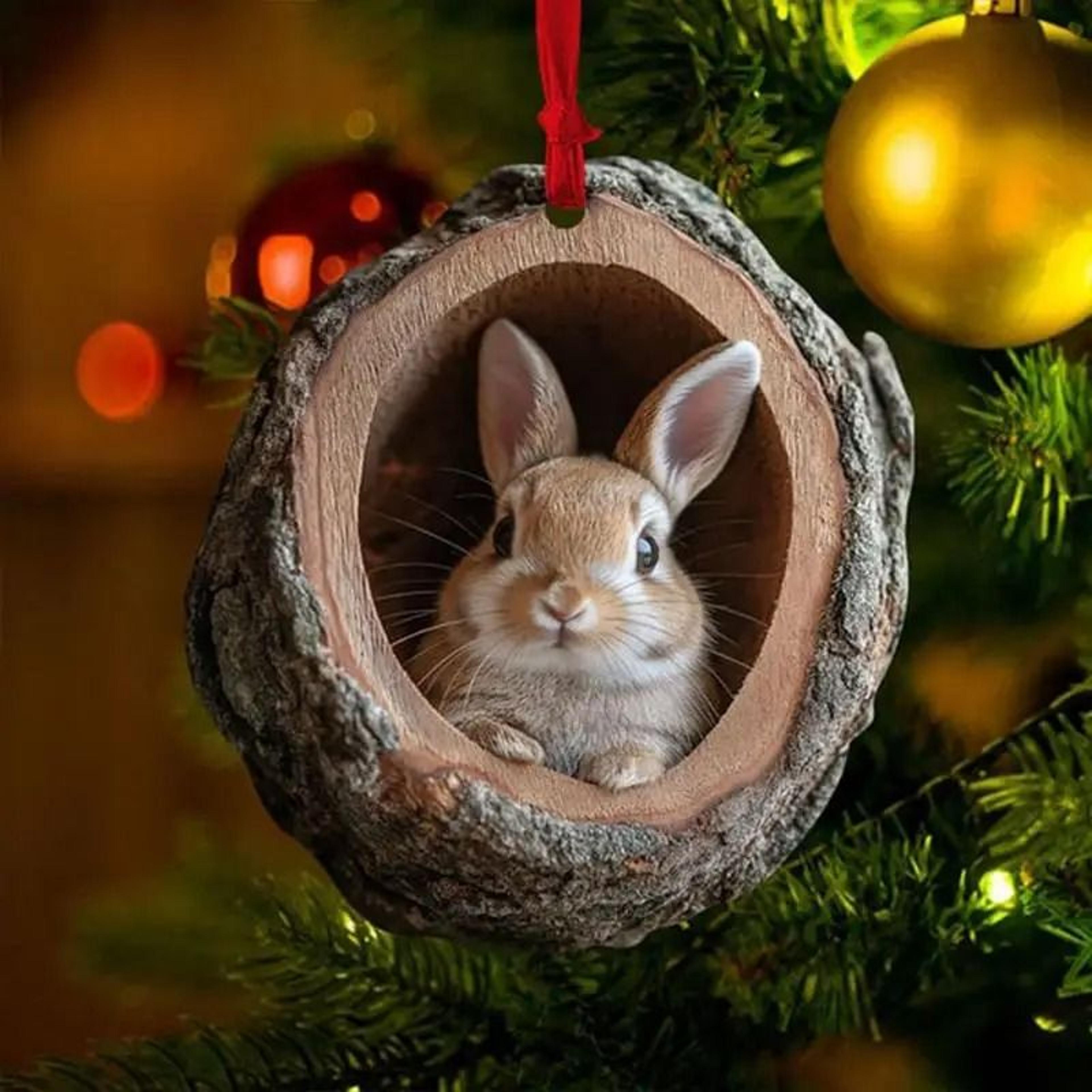 Professional 2D Acrylic Animal Christmas Ornaments 4
