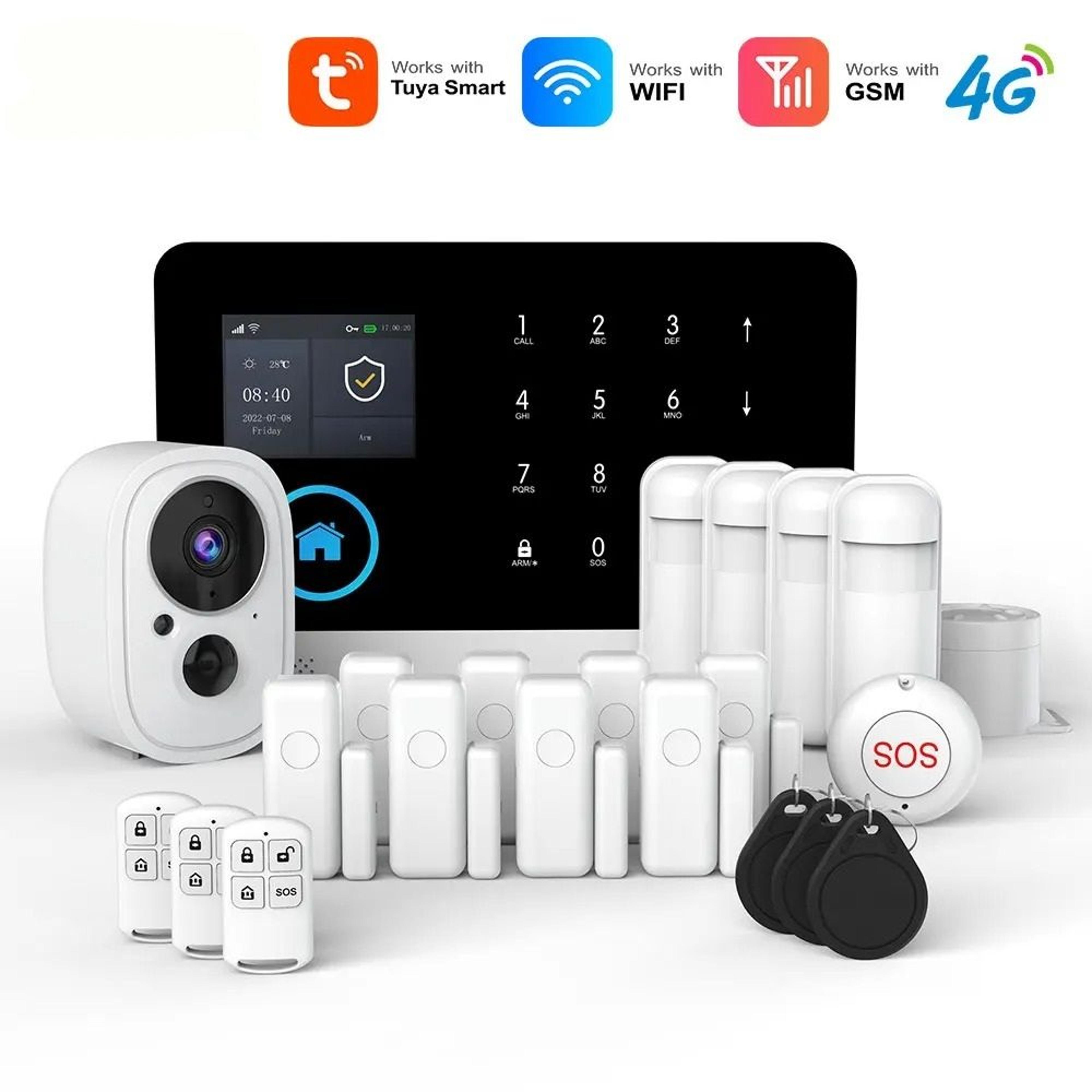 Smart Home Security System  WiFi  4G Wireless Alarm Kit With App Control 0