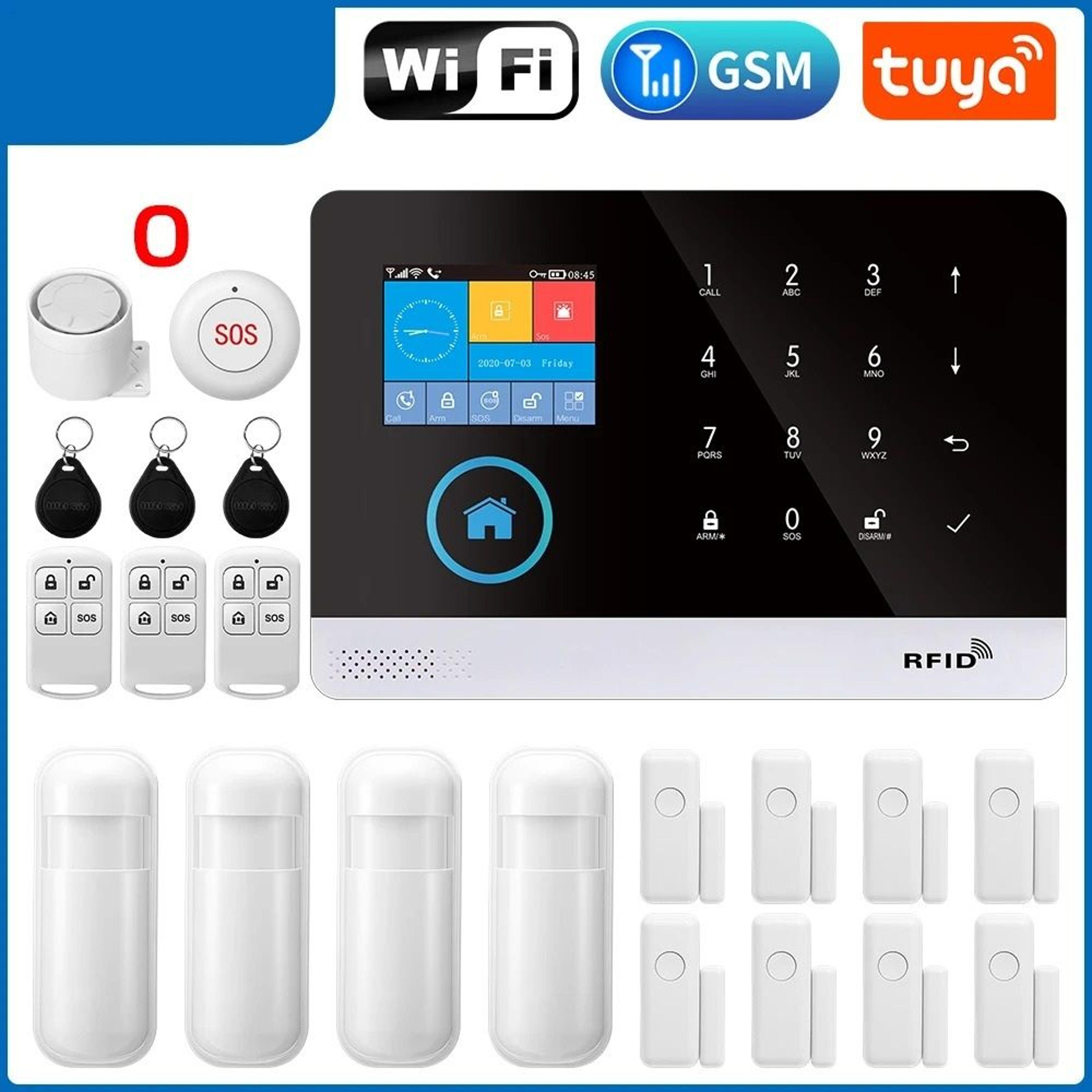 Smart Home Security System  WiFi  4G Wireless Alarm Kit With App Control 10