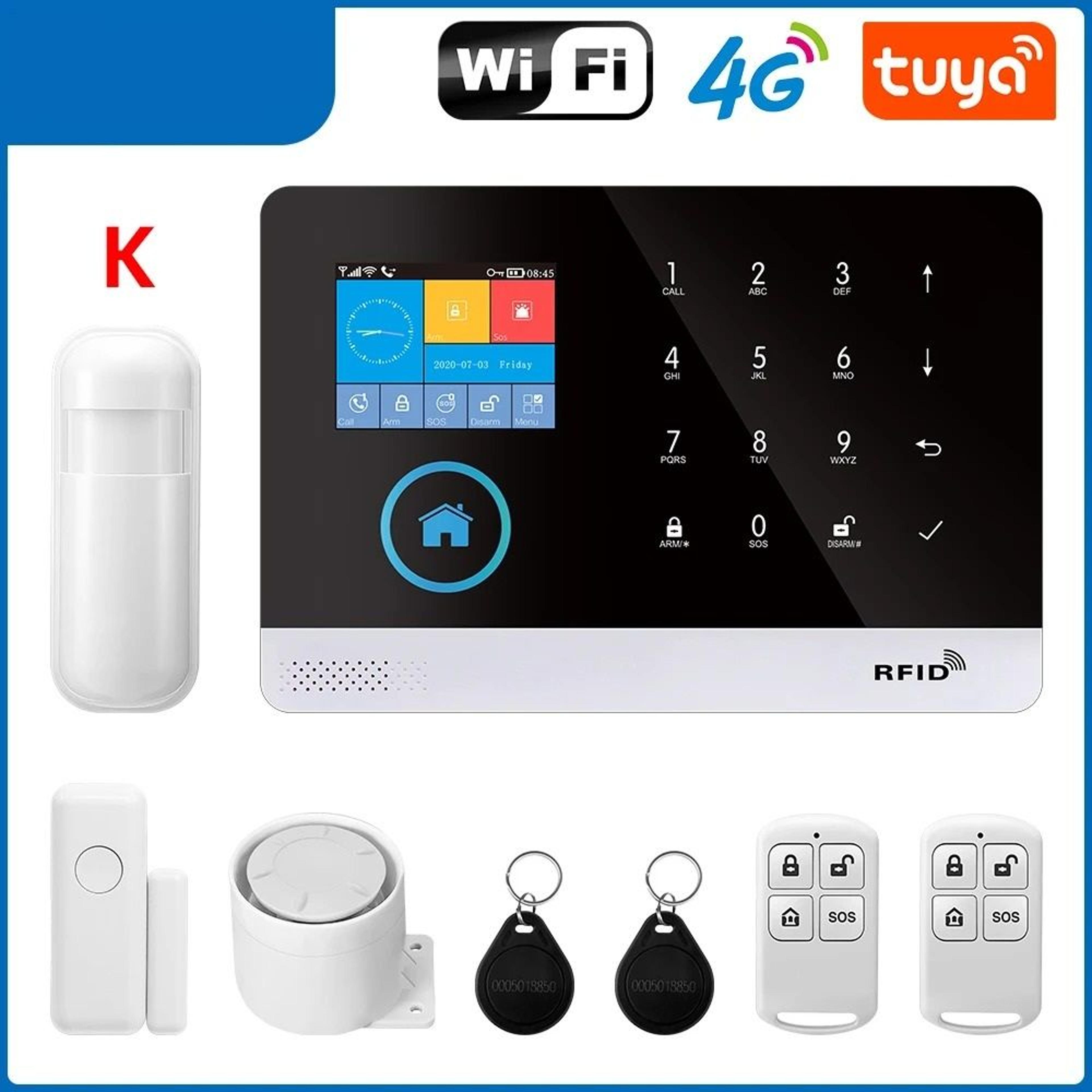 Smart Home Security System  WiFi  4G Wireless Alarm Kit With App Control 12