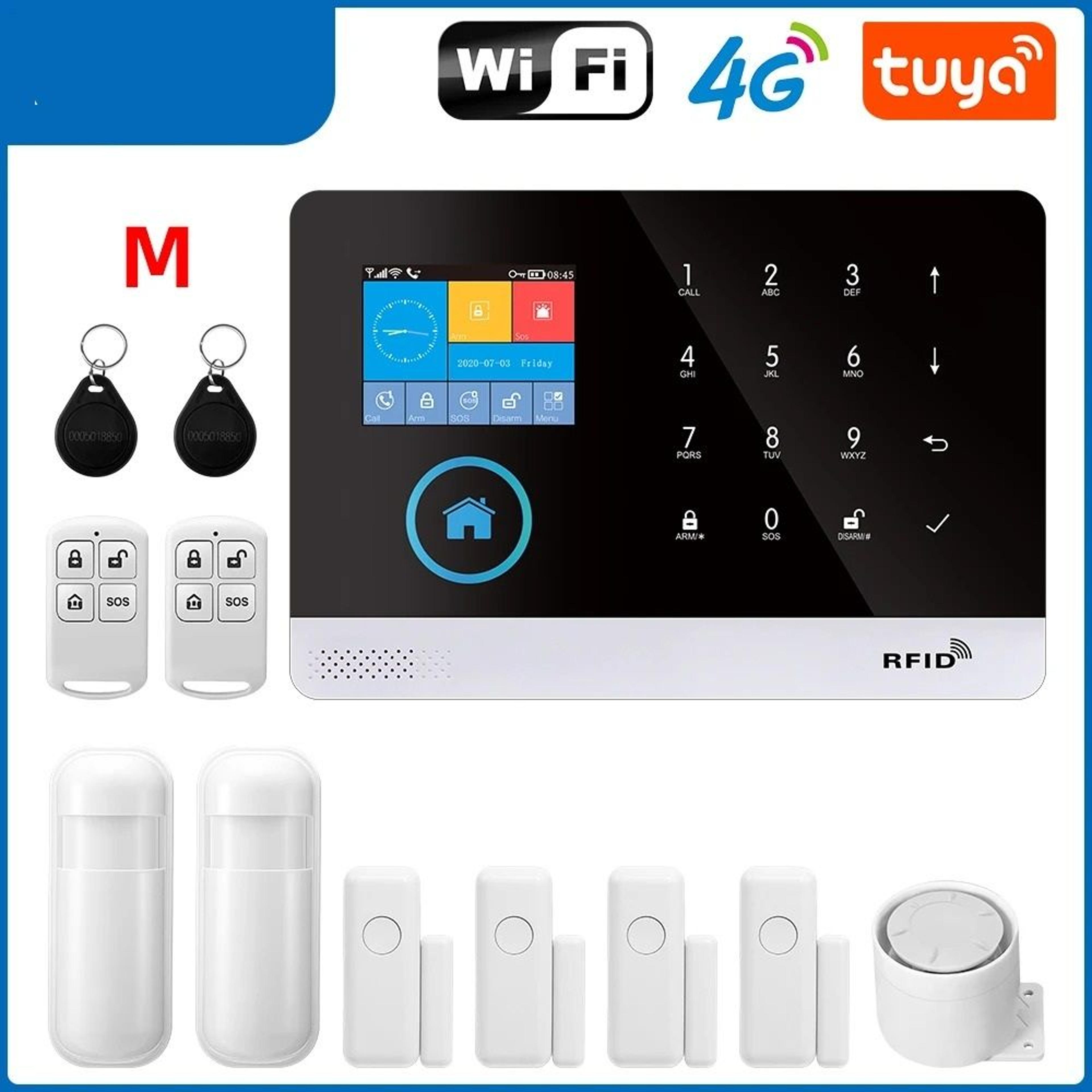 Smart Home Security System  WiFi  4G Wireless Alarm Kit With App Control 14