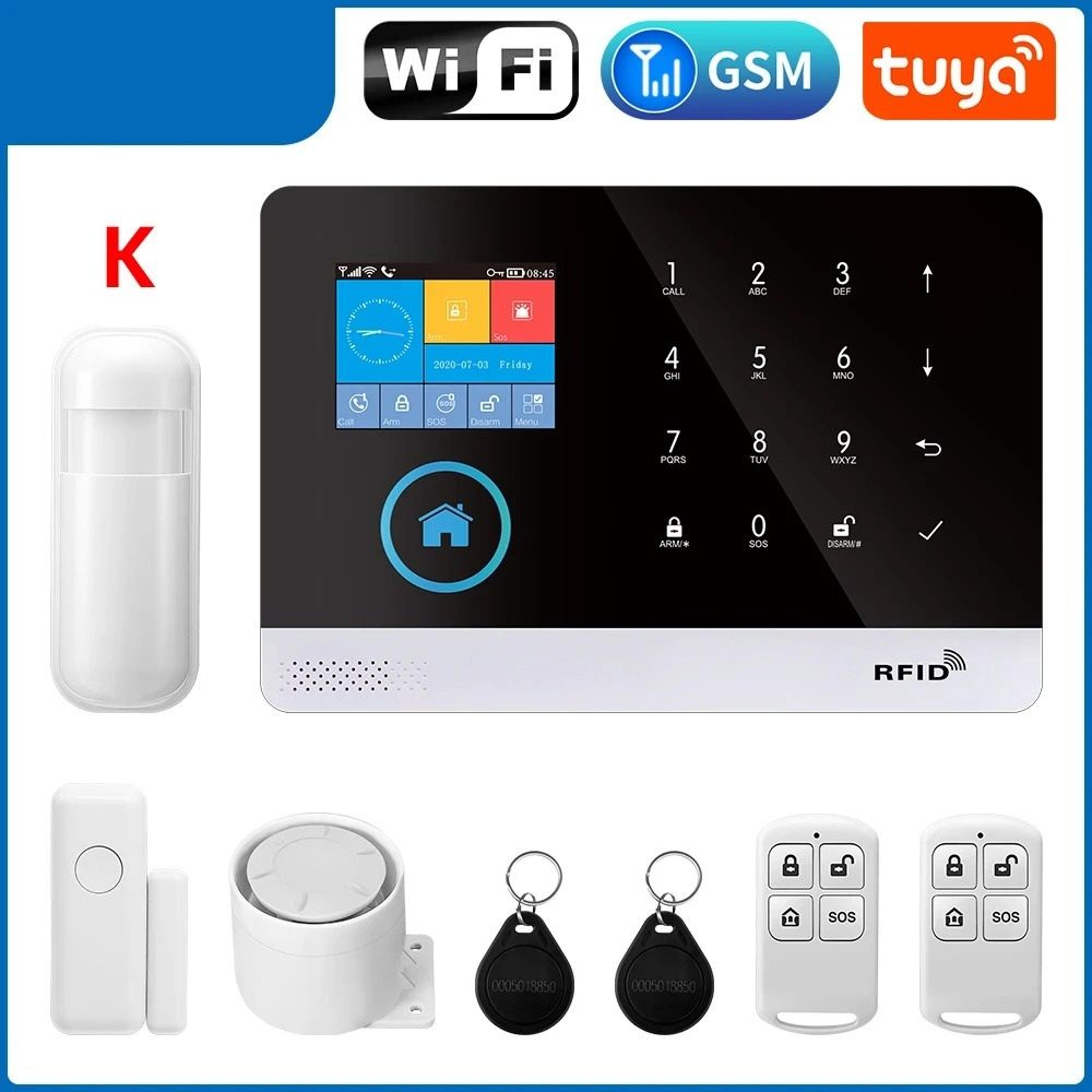 Smart Home Security System  WiFi  4G Wireless Alarm Kit With App Control 6
