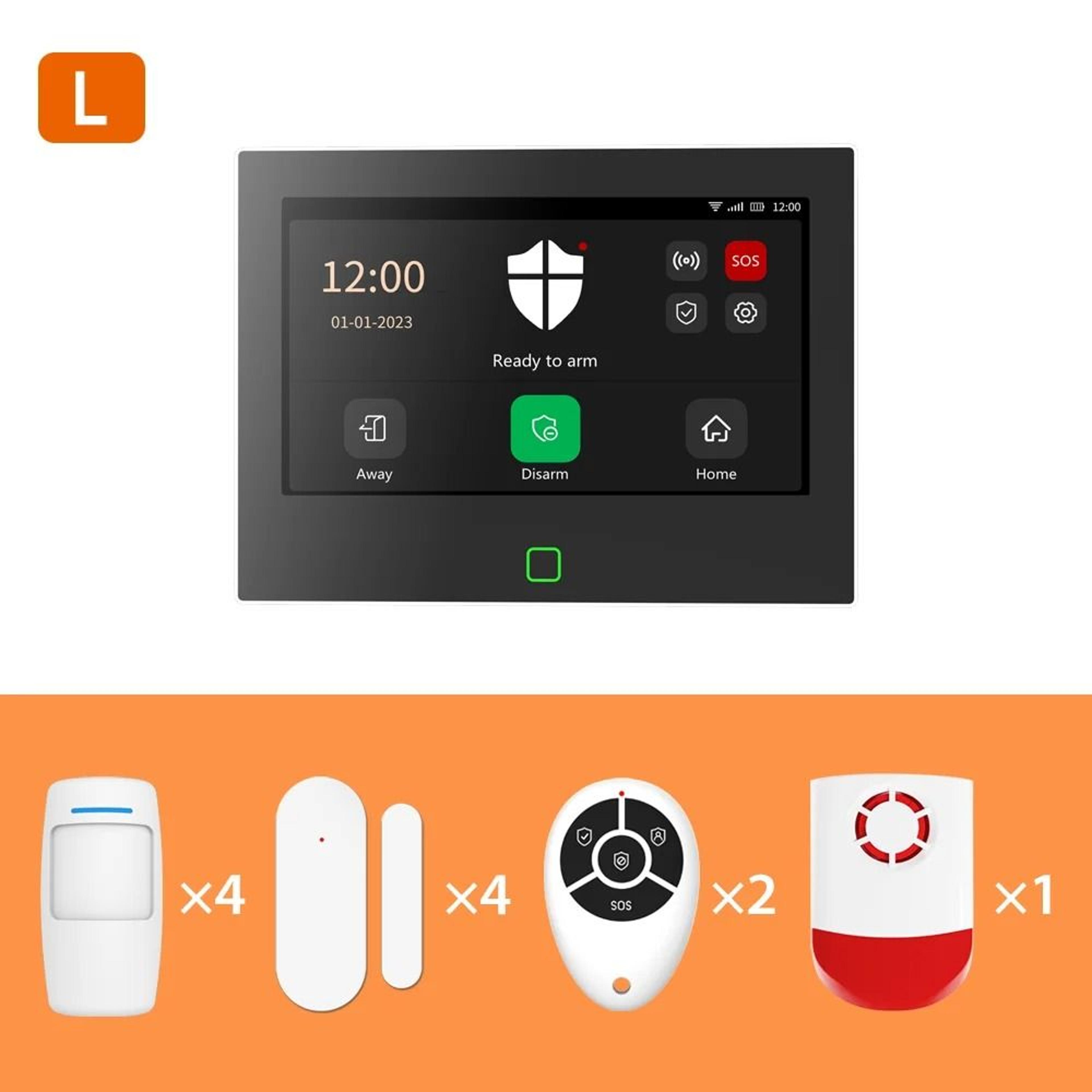 7Inch HD Smart Security Hub  4G WiFi Total Home Protection 12