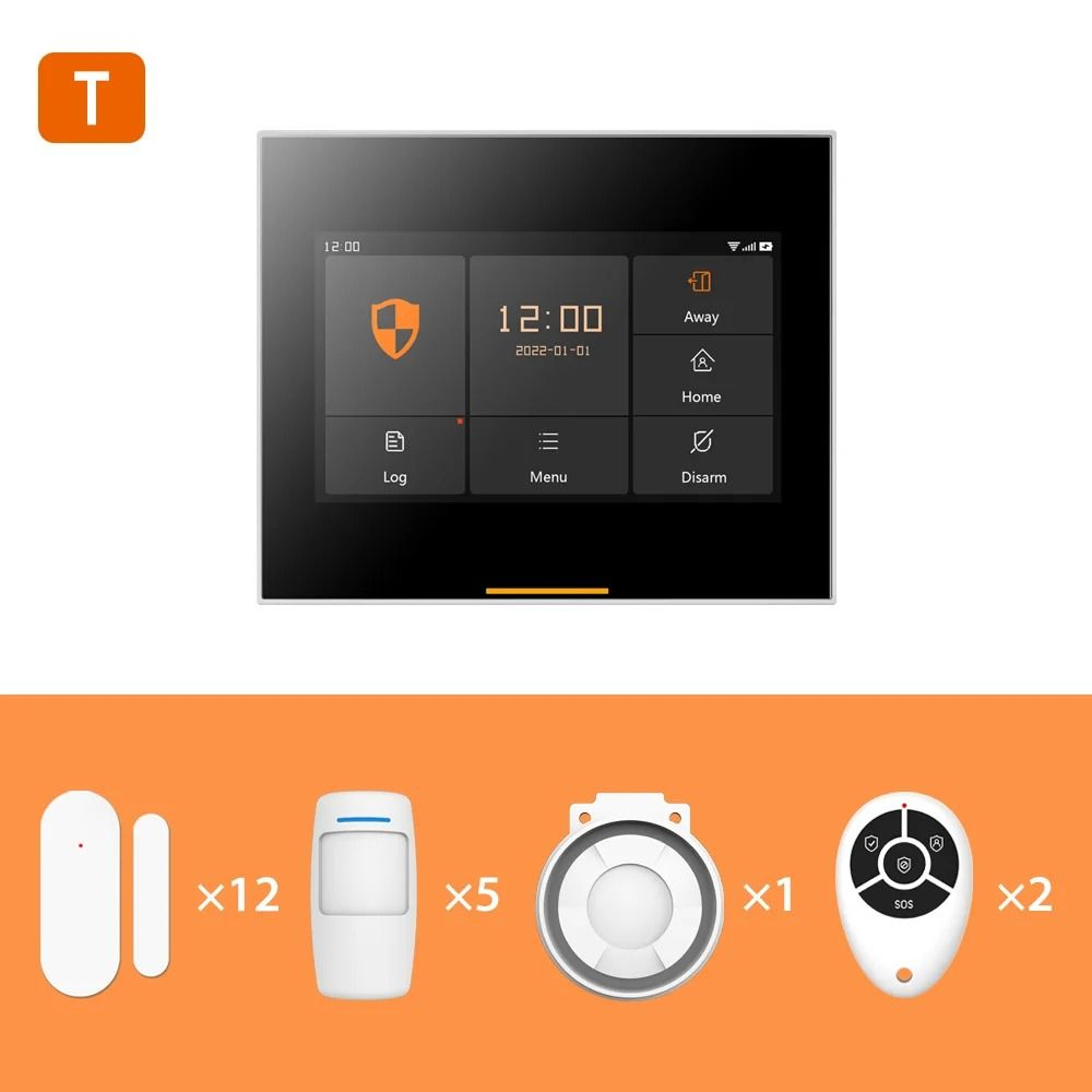 Smart WiFi Home Security Hub  43 Inch Touchscreen Protection Kit 14