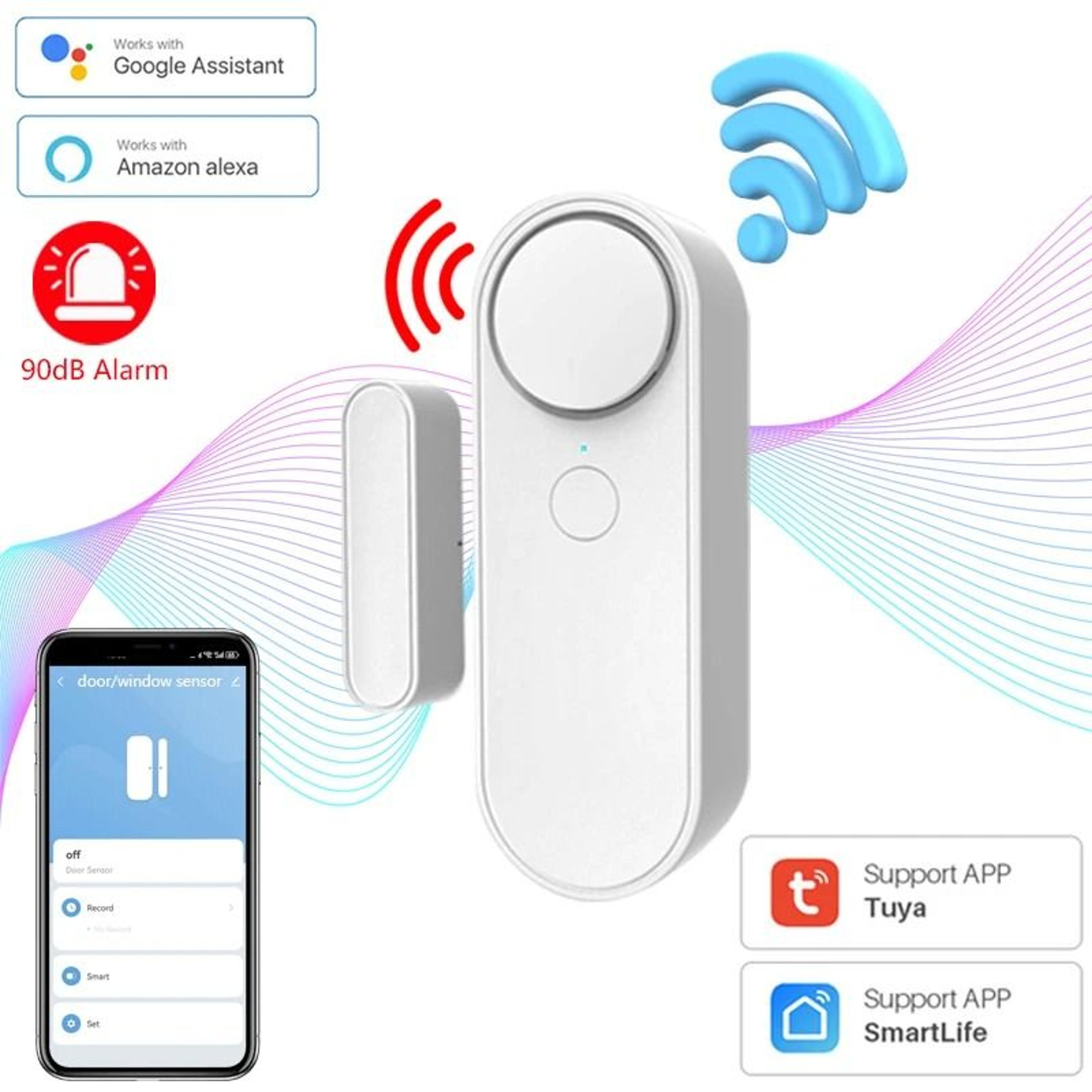 Smart WiFi Door  Window Siren  Independent Entry Alert System 1
