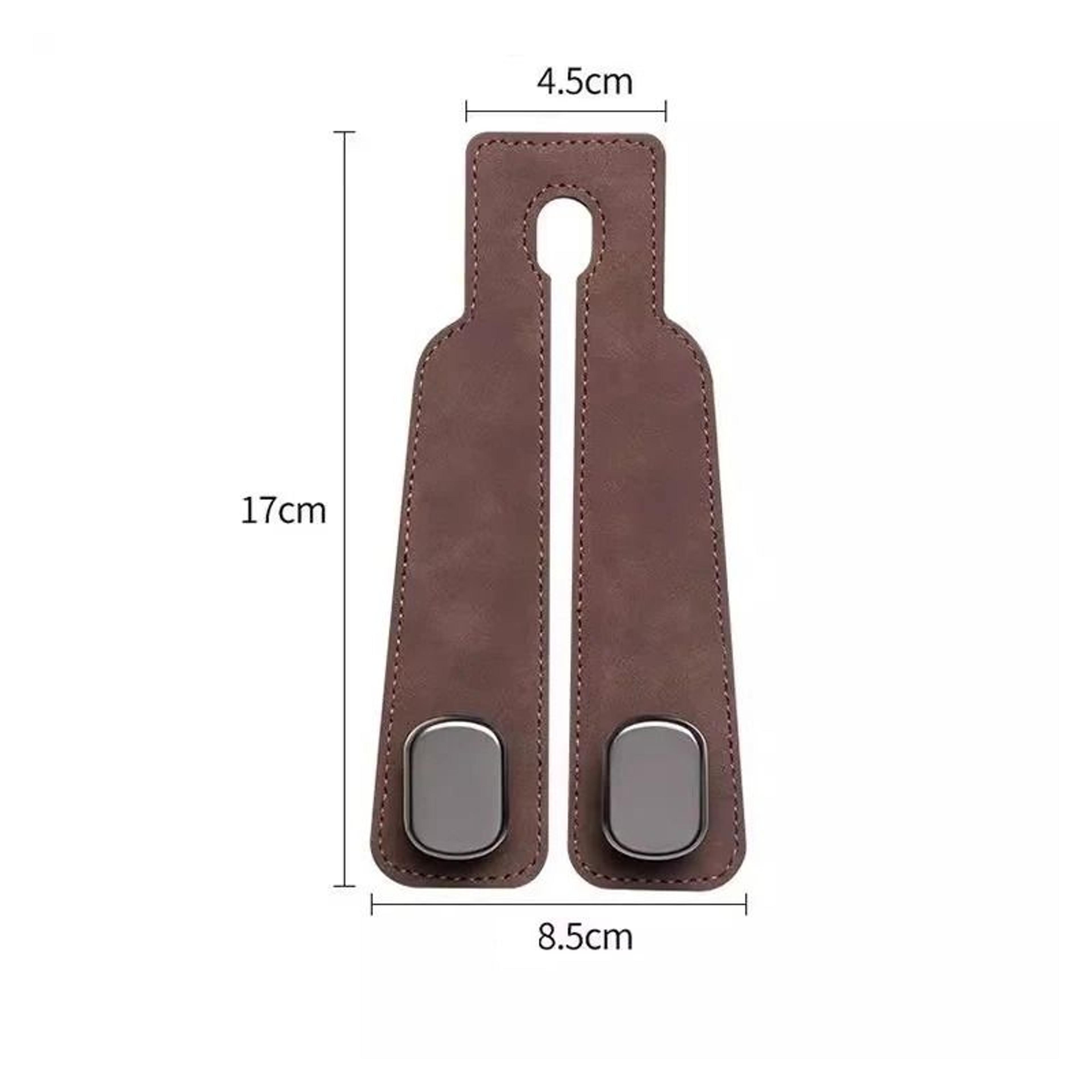 Luxury Suede DoubleEnded Car Hook  MultiFunctional Headrest Storage  Phone Holder 5