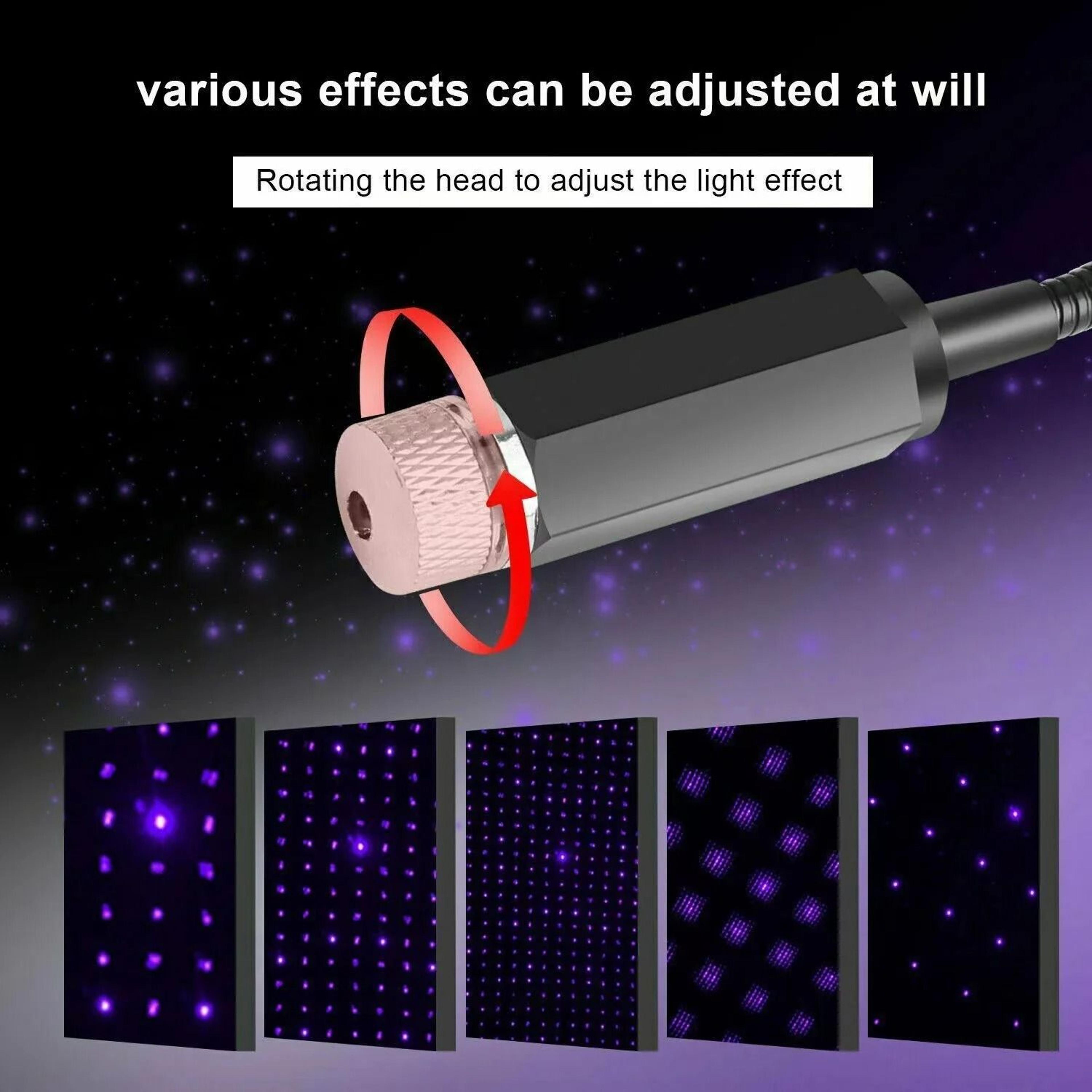 USB Galaxy Star Projector Lamp  Romantic LED Starry Sky Night Light For Car  Home 3