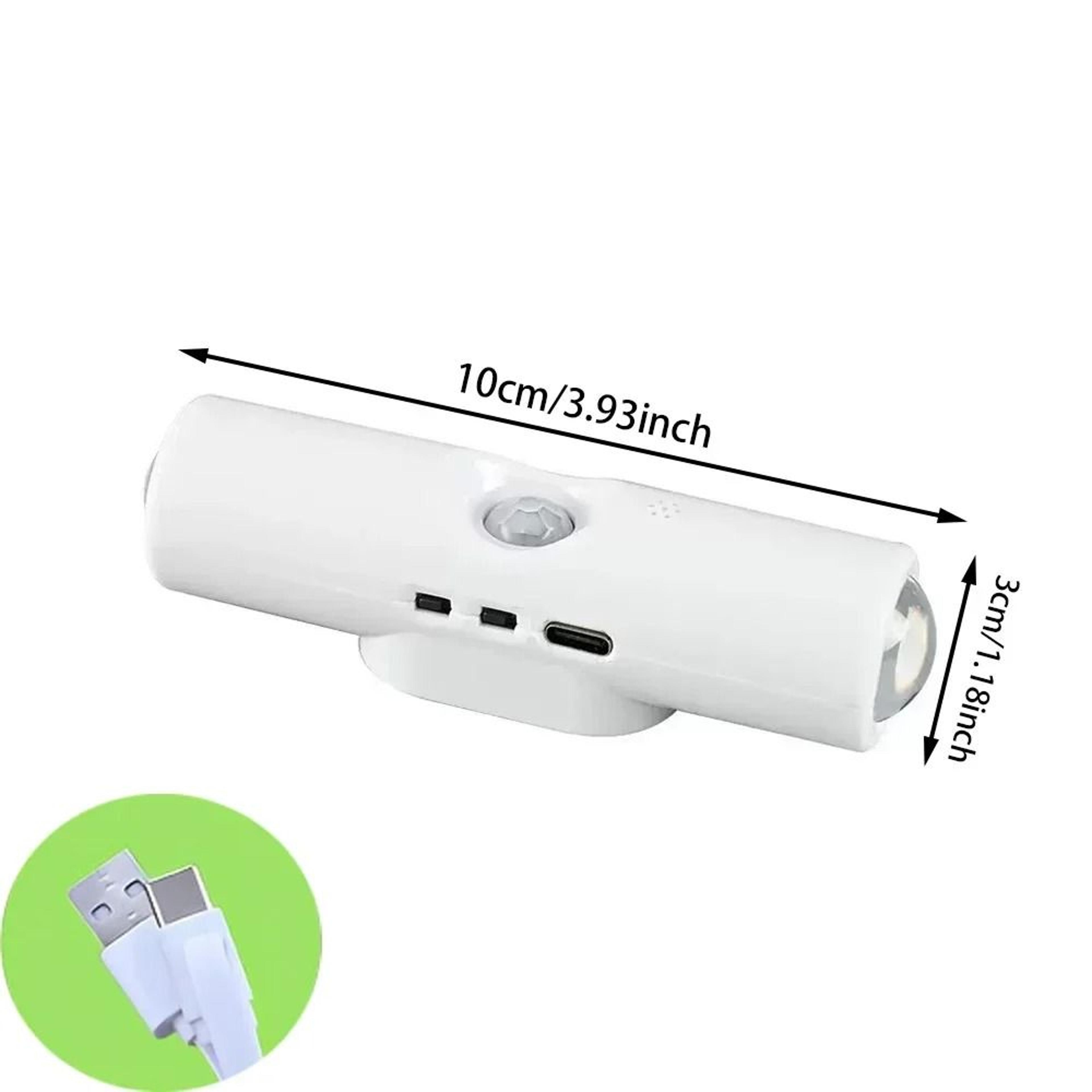 Smart Motion Sensor LED Night Light  USB Rechargeable 3ColorRGB UnderCabinet Lighting 2