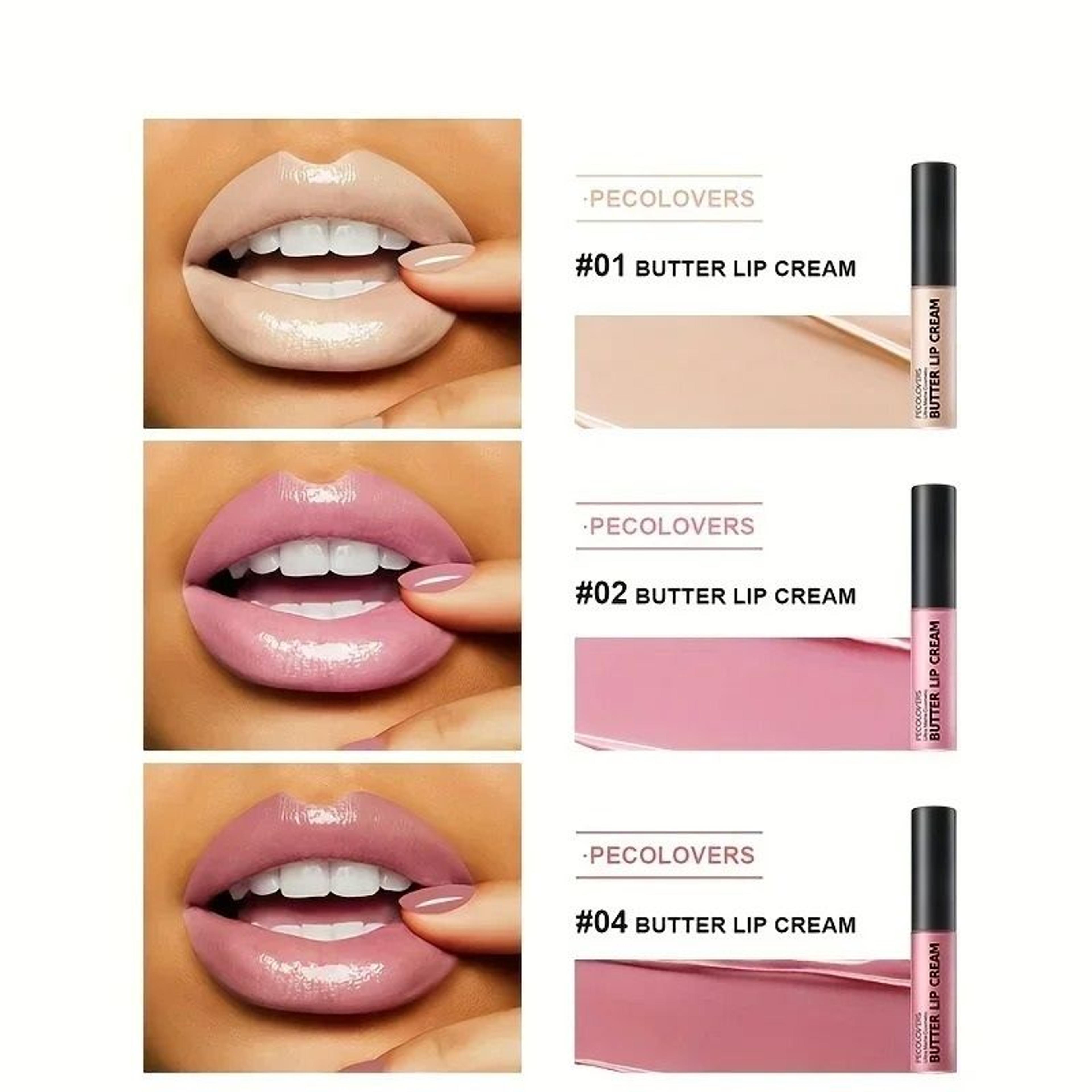 Hydrating Butter Gloss  NonSticky Nude Lip Finish With Essential Oils 3