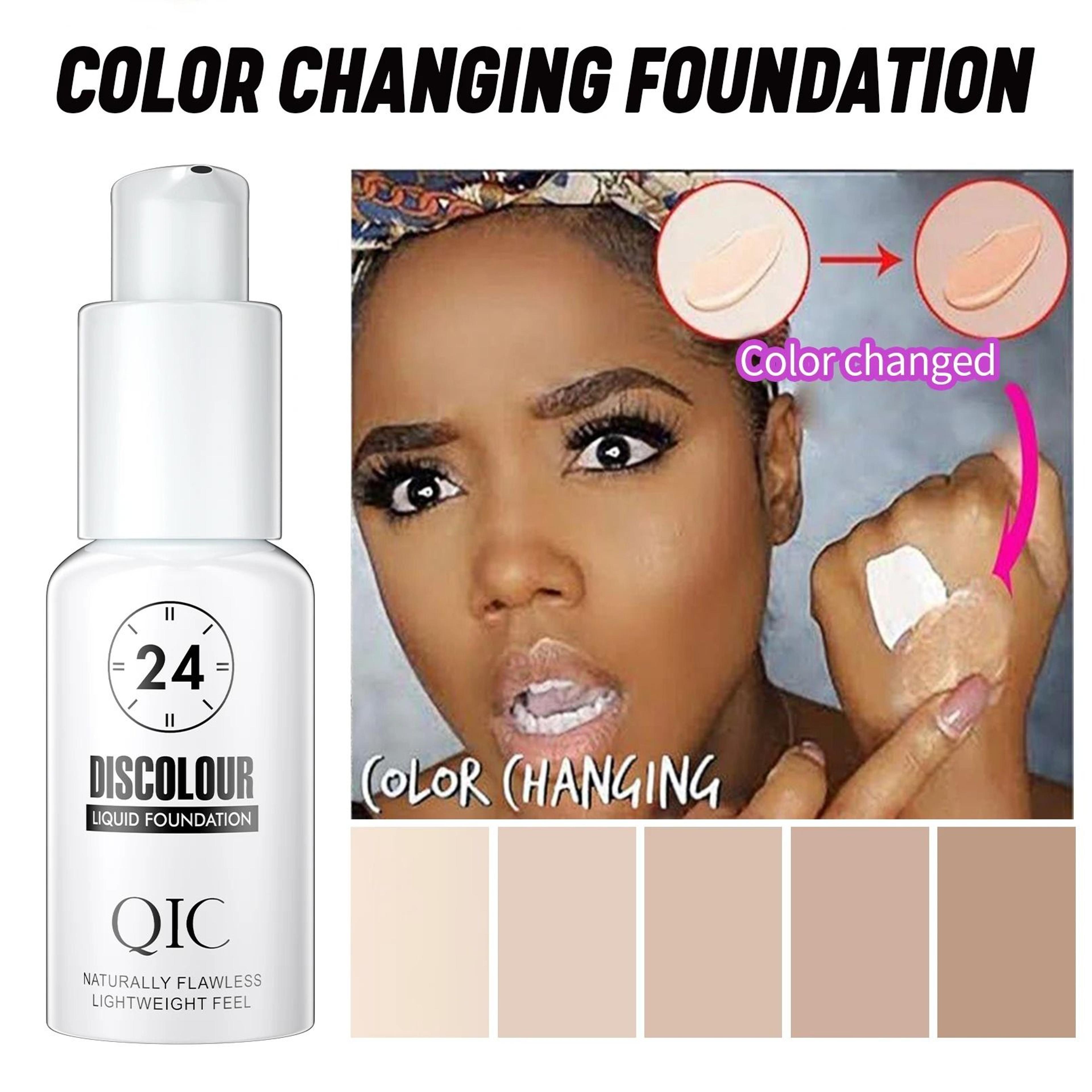 Magic ColorChanging Foundation  Hydrating Soft Matte Base  SelfAdjusting Skin Tone Liquid 1