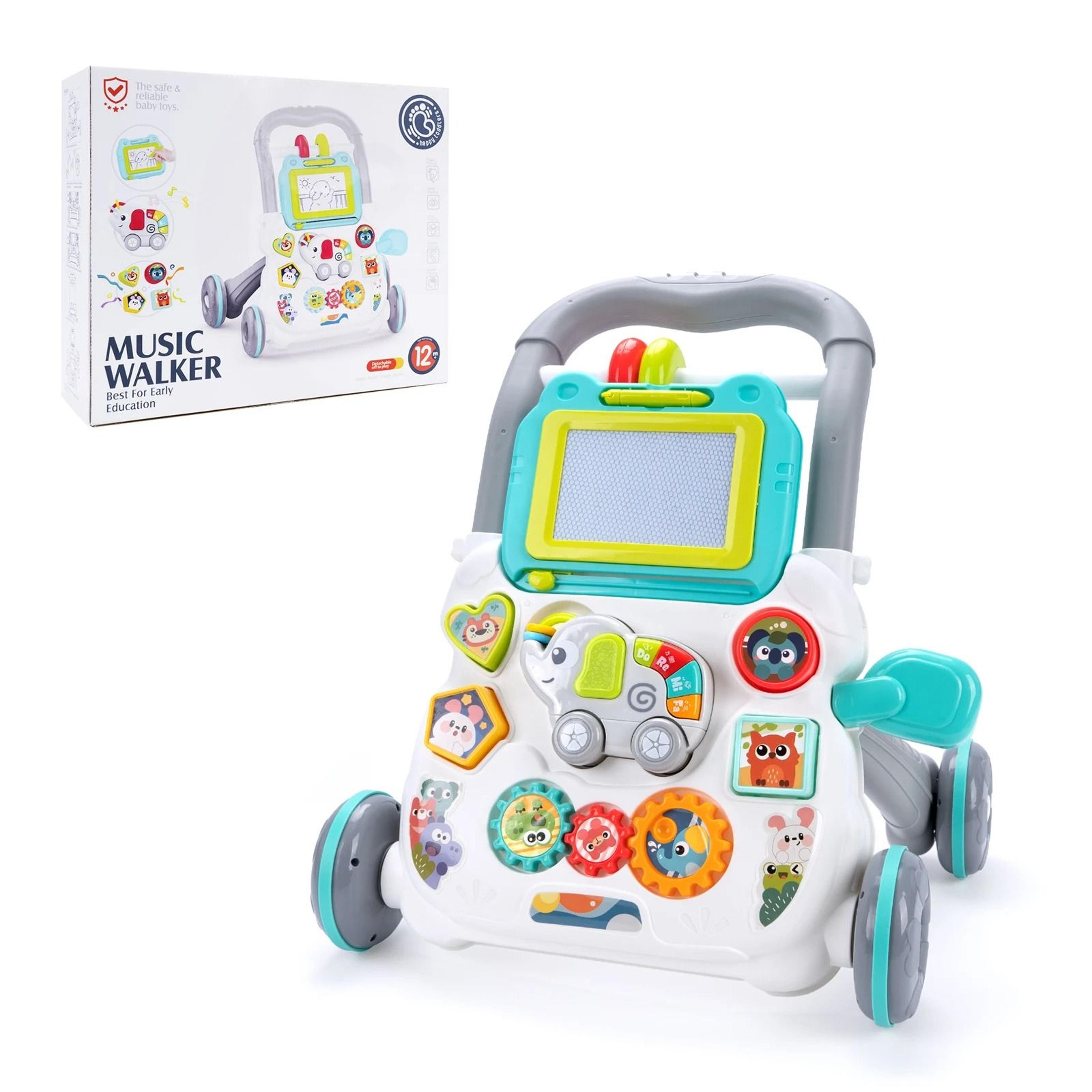 Multifunction Baby Activity Walker  Learning Push Toy With Music  Drawing Board 1