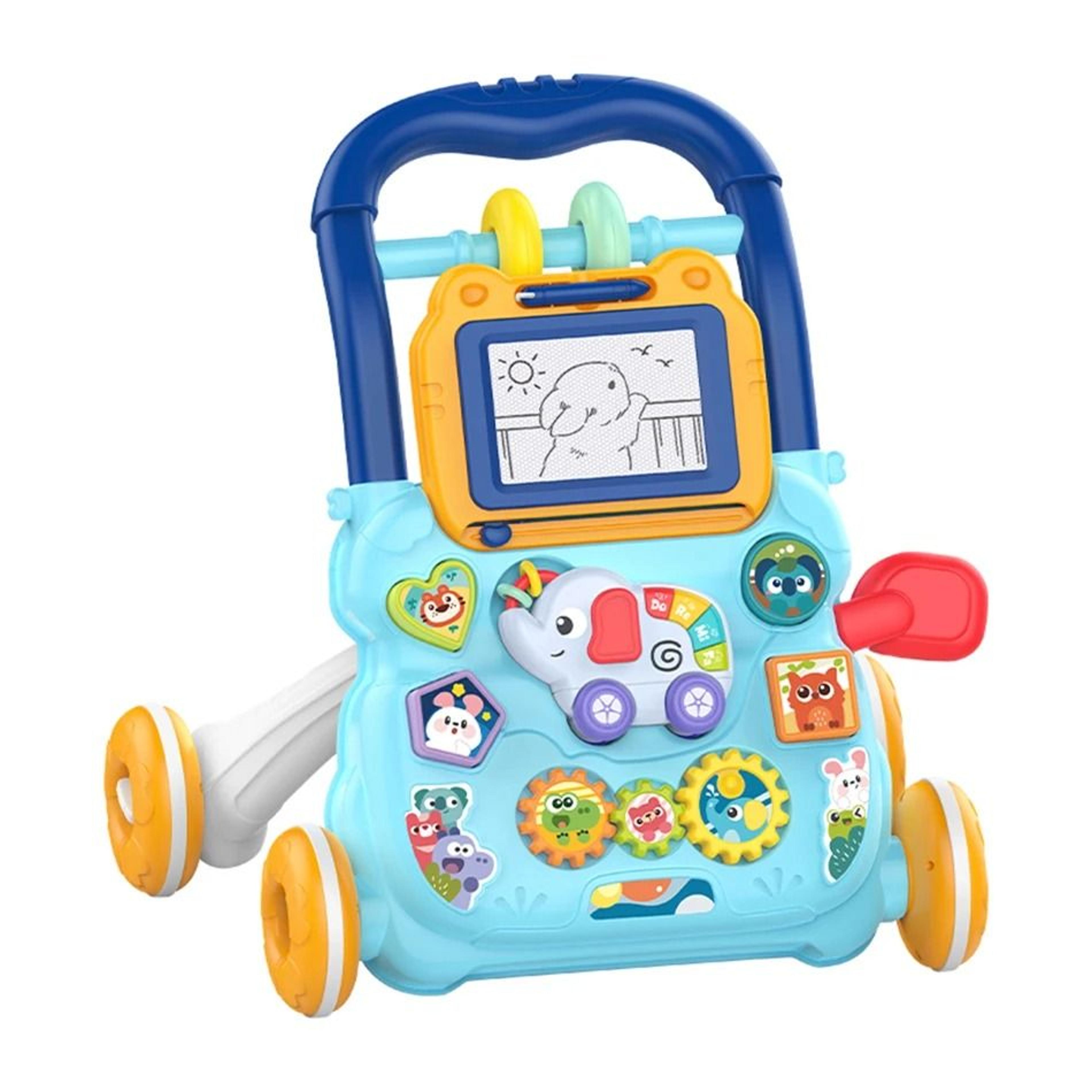Multifunction Baby Activity Walker  Learning Push Toy With Music  Drawing Board 8