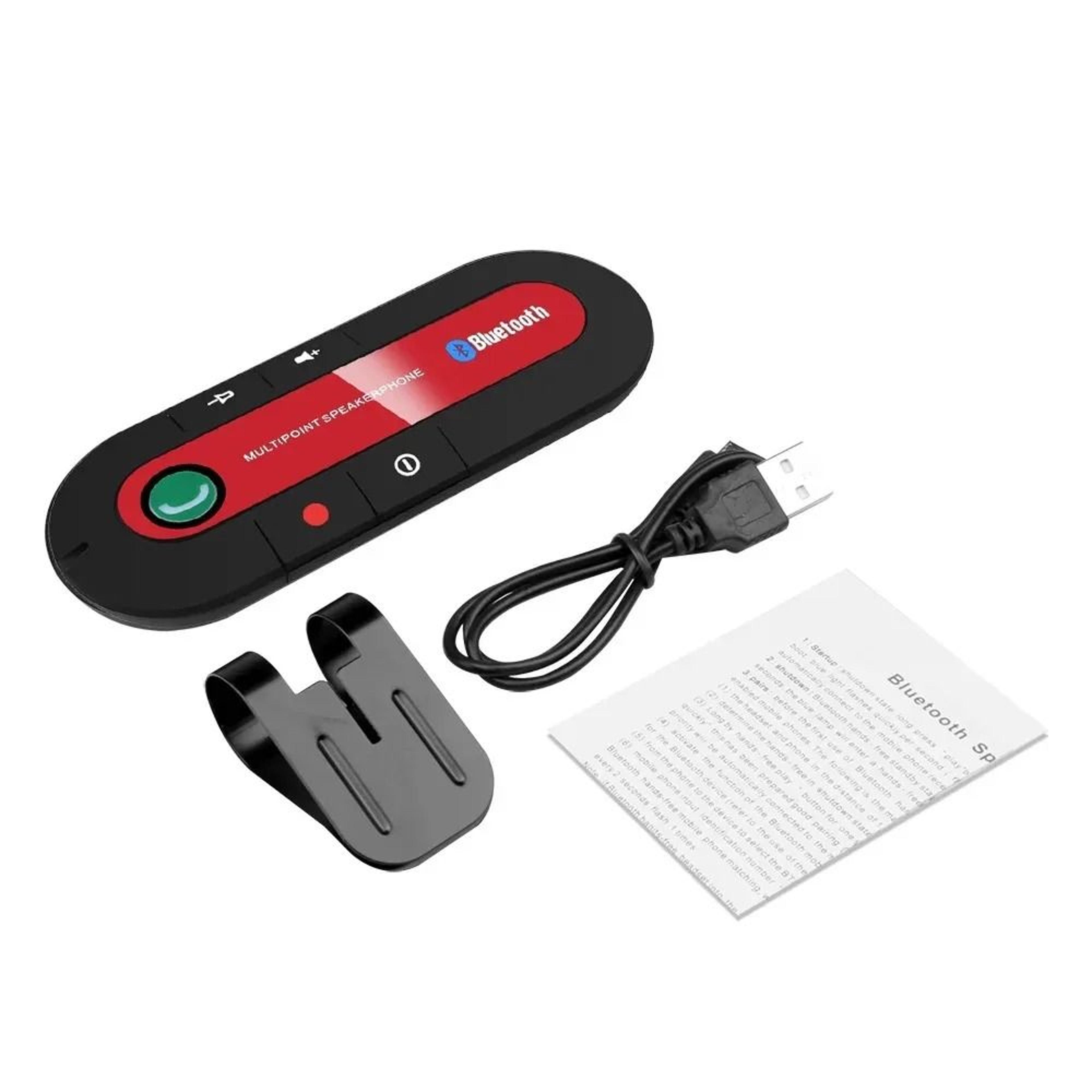 HandsFree Bluetooth Car Kit  Wireless Sun Visor Speakerphone  Music Player 5
