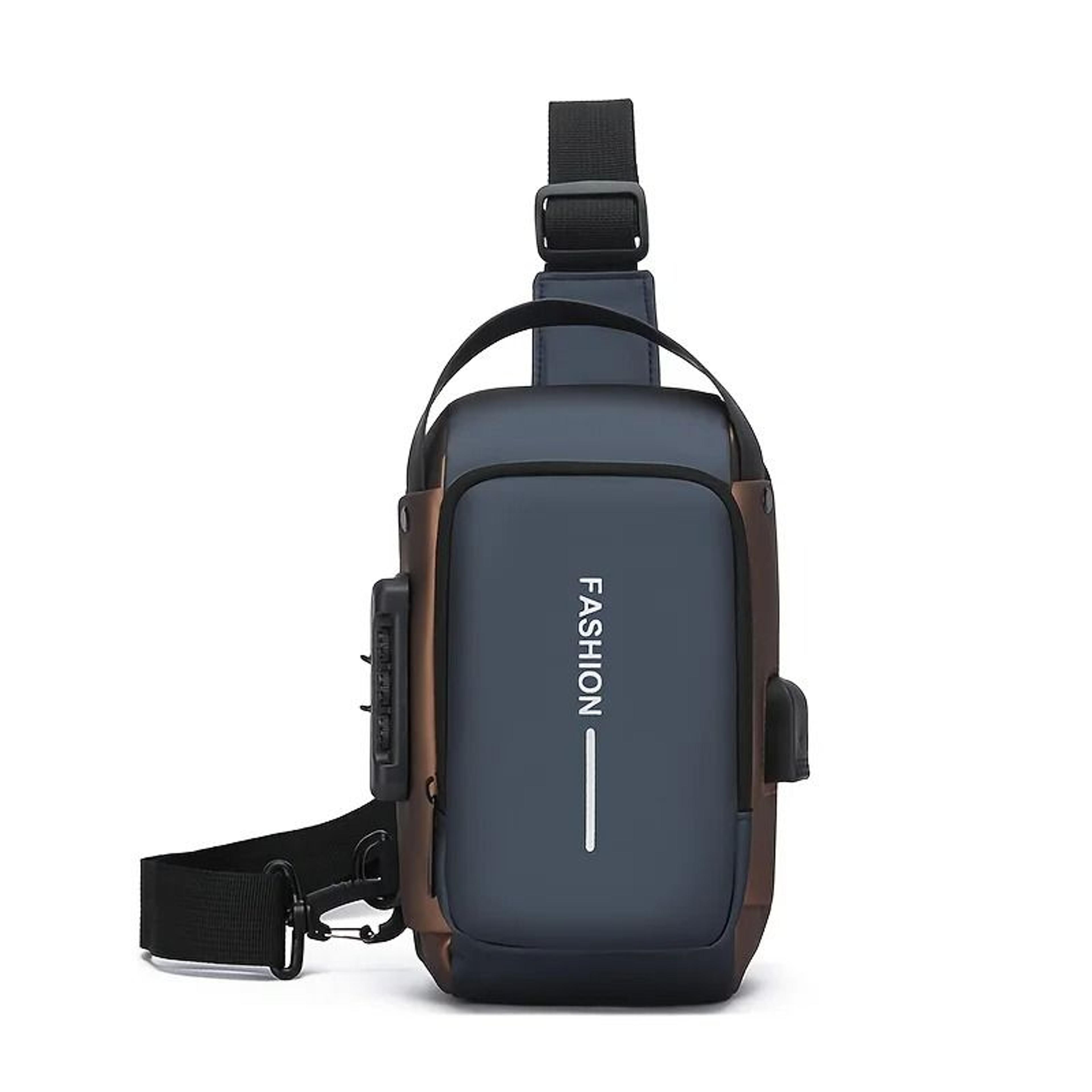 Durable Oxford Fabric Mens Sling Bag  Stylish Motorcycle Crossbody Chest Pack 7