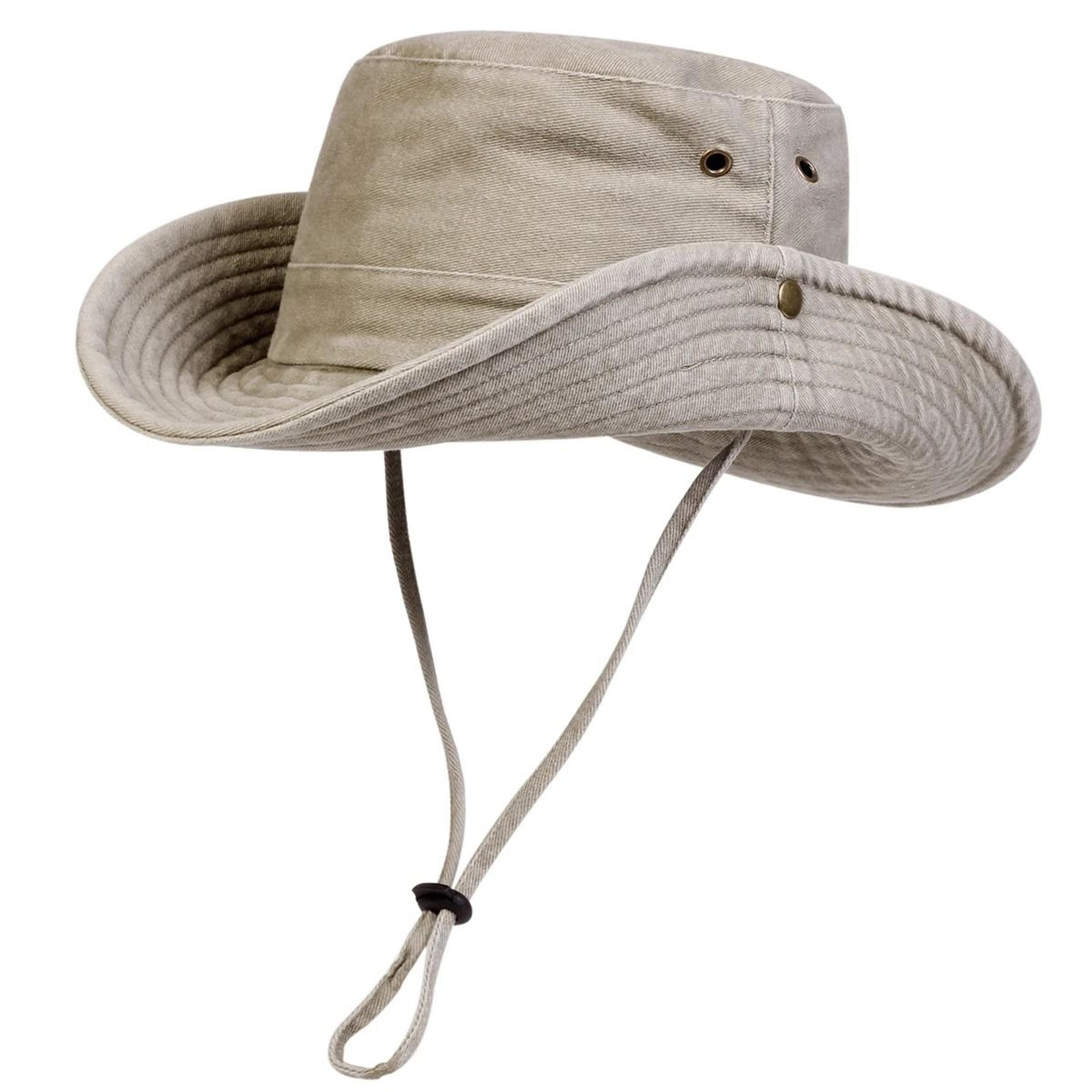 Washed Bucket Hat  Large Brim Outdoor Fisherman Cap For Sun Protection 3