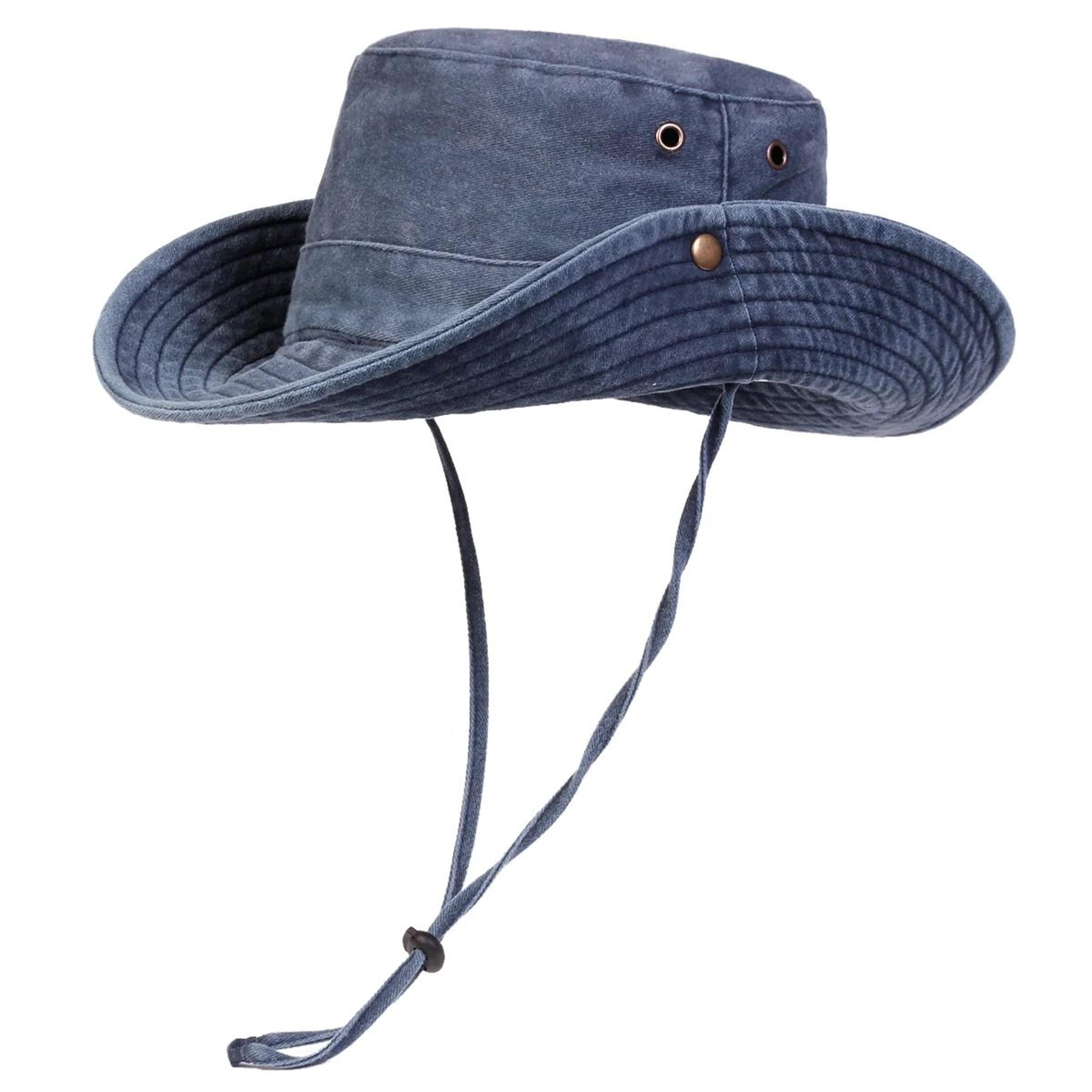 Washed Bucket Hat  Large Brim Outdoor Fisherman Cap For Sun Protection 4