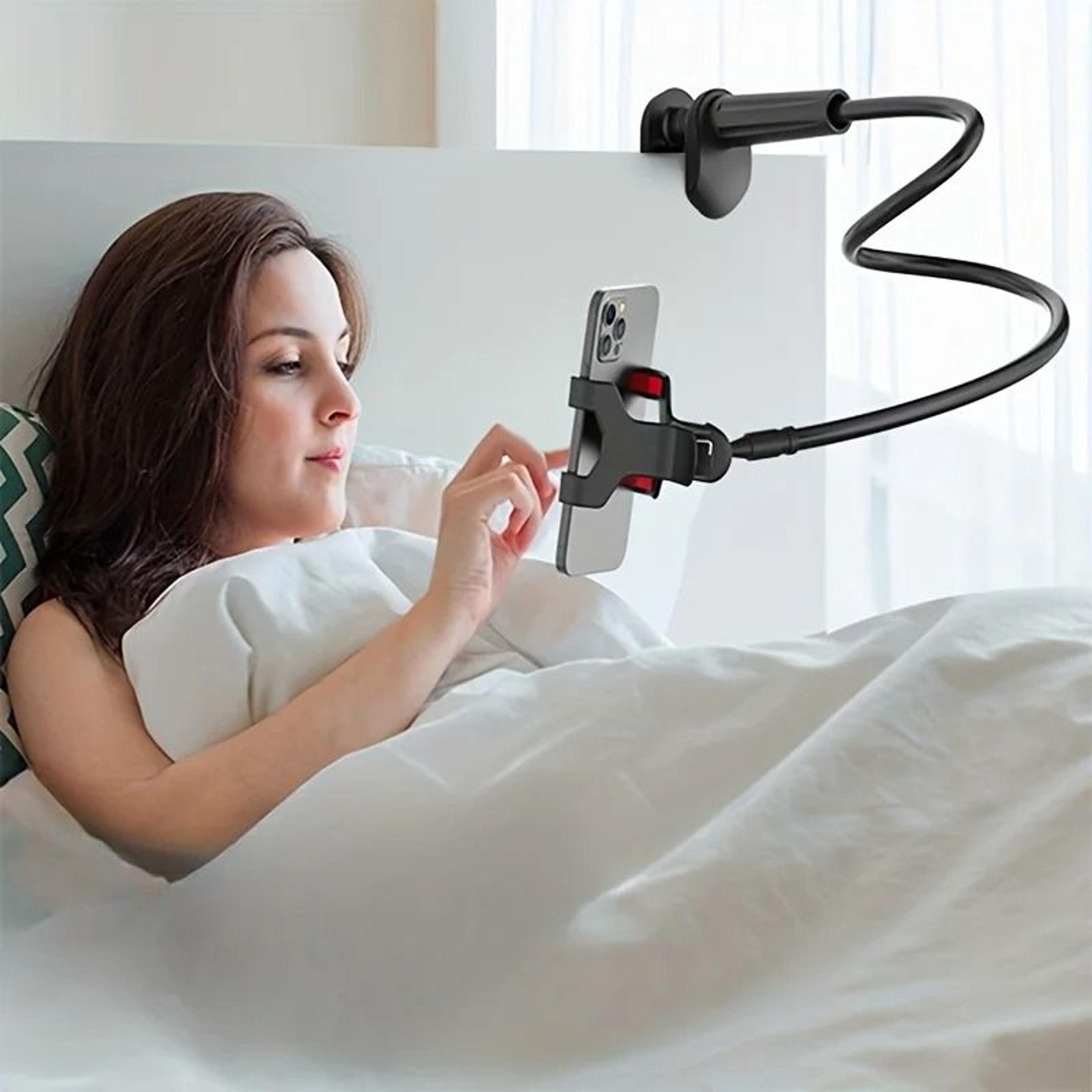 Flexible Gooseneck Phone Bracket  Universal Lazy Person Bedside  Desktop Clamp 0