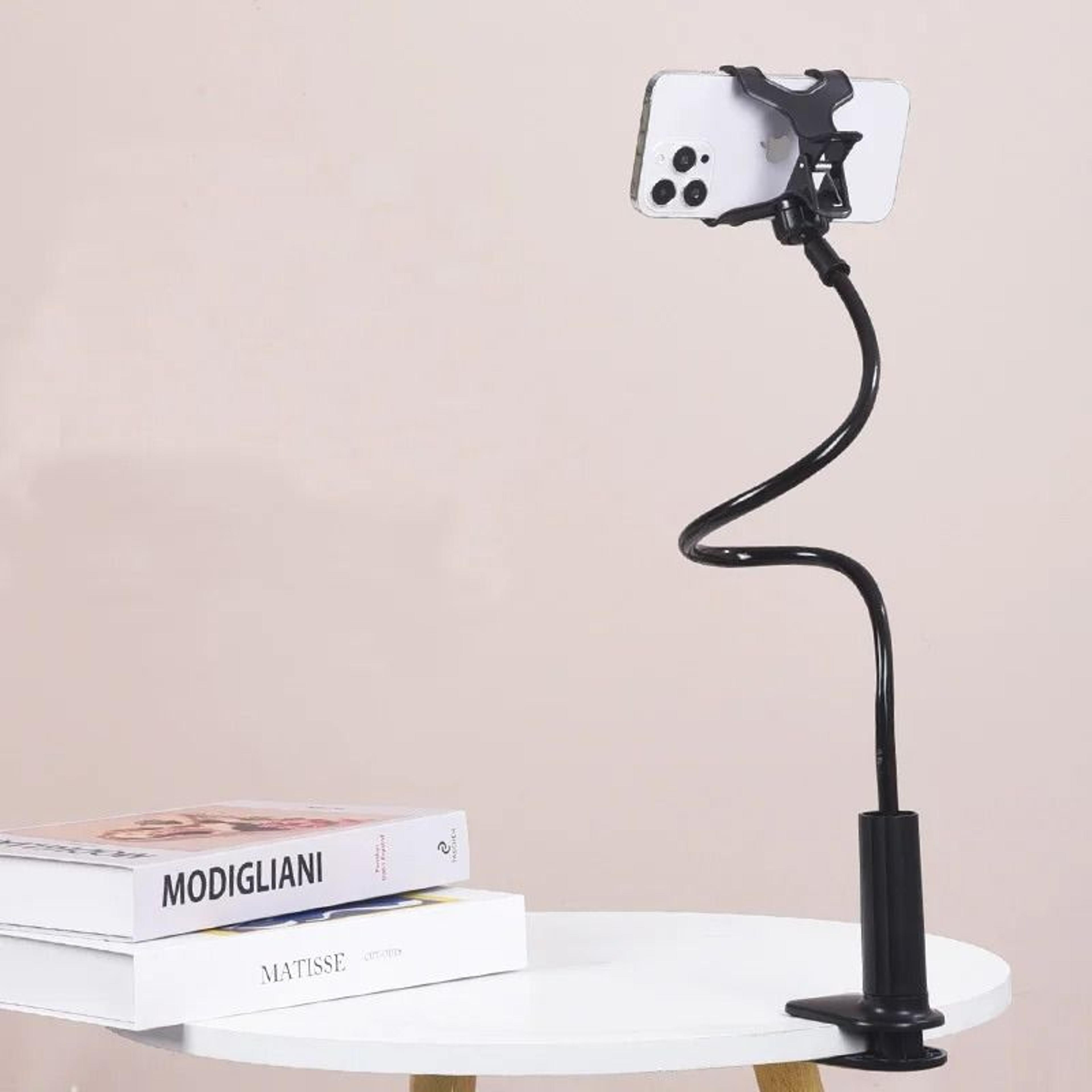 Flexible Gooseneck Phone Bracket  Universal Lazy Person Bedside  Desktop Clamp 7