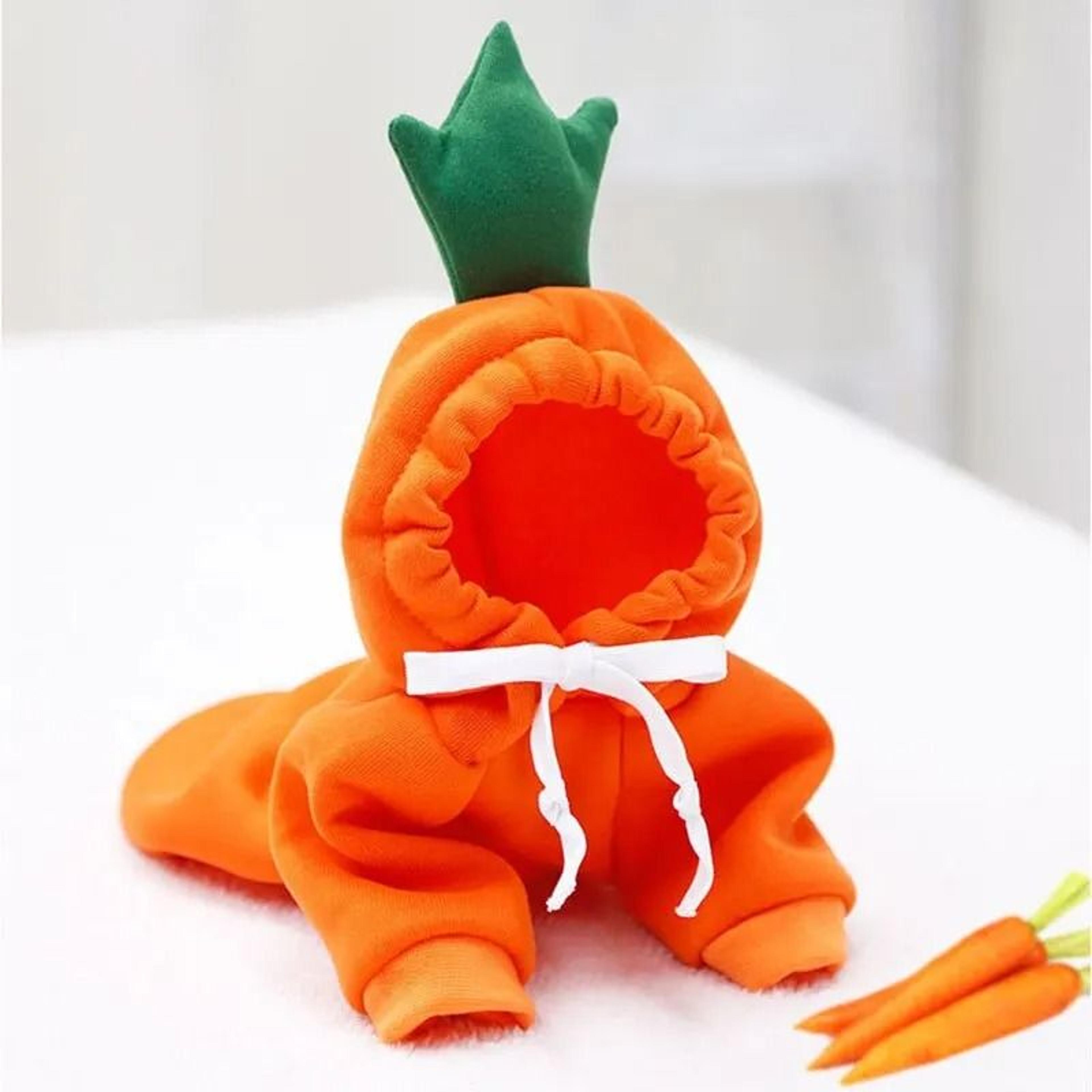 Cute Carrot Dog Hoodie  Warm Fleece Puppy Sweater Coat 6