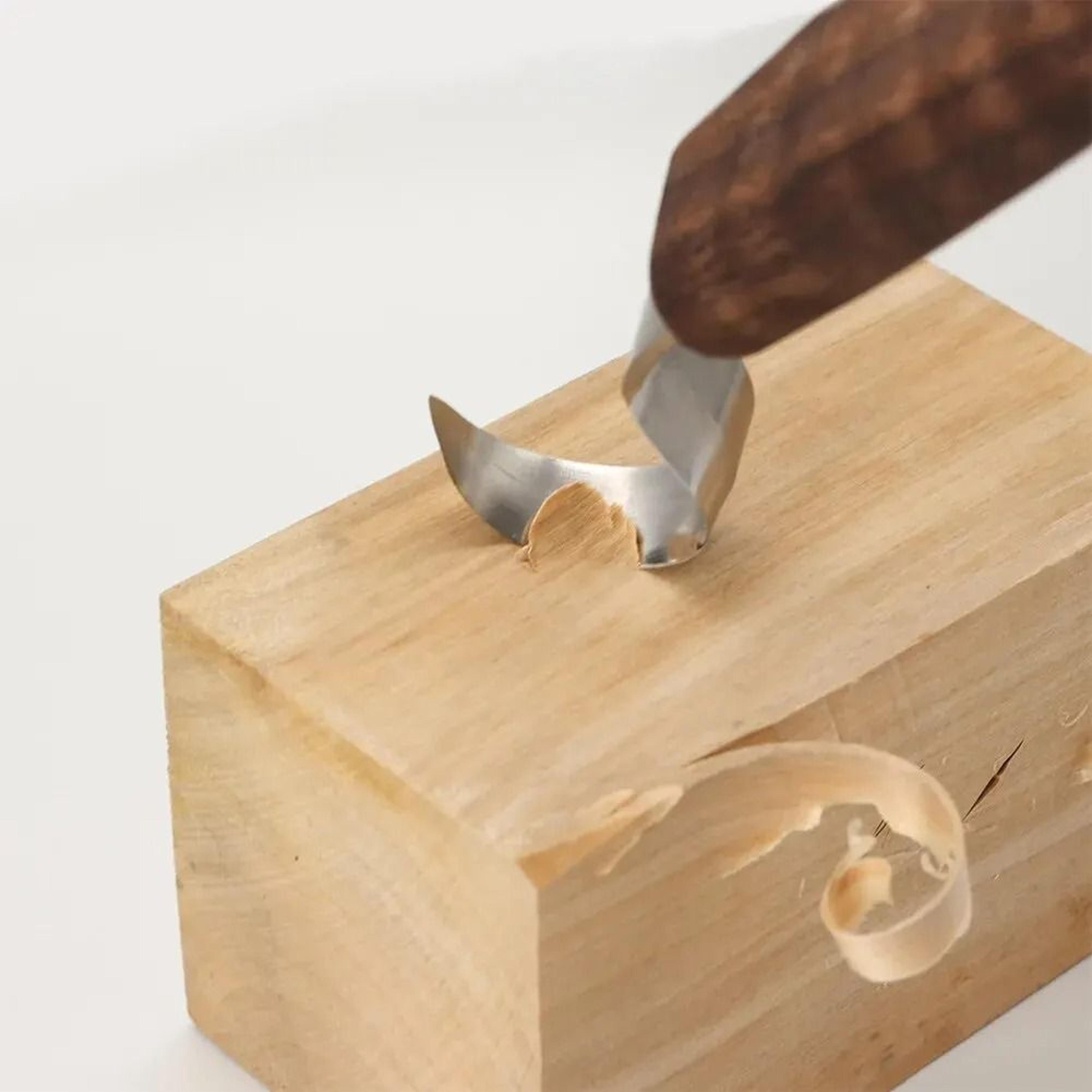 Professional Woodworking Carving Hook Knife  DIY Curved Wood Scraper 2