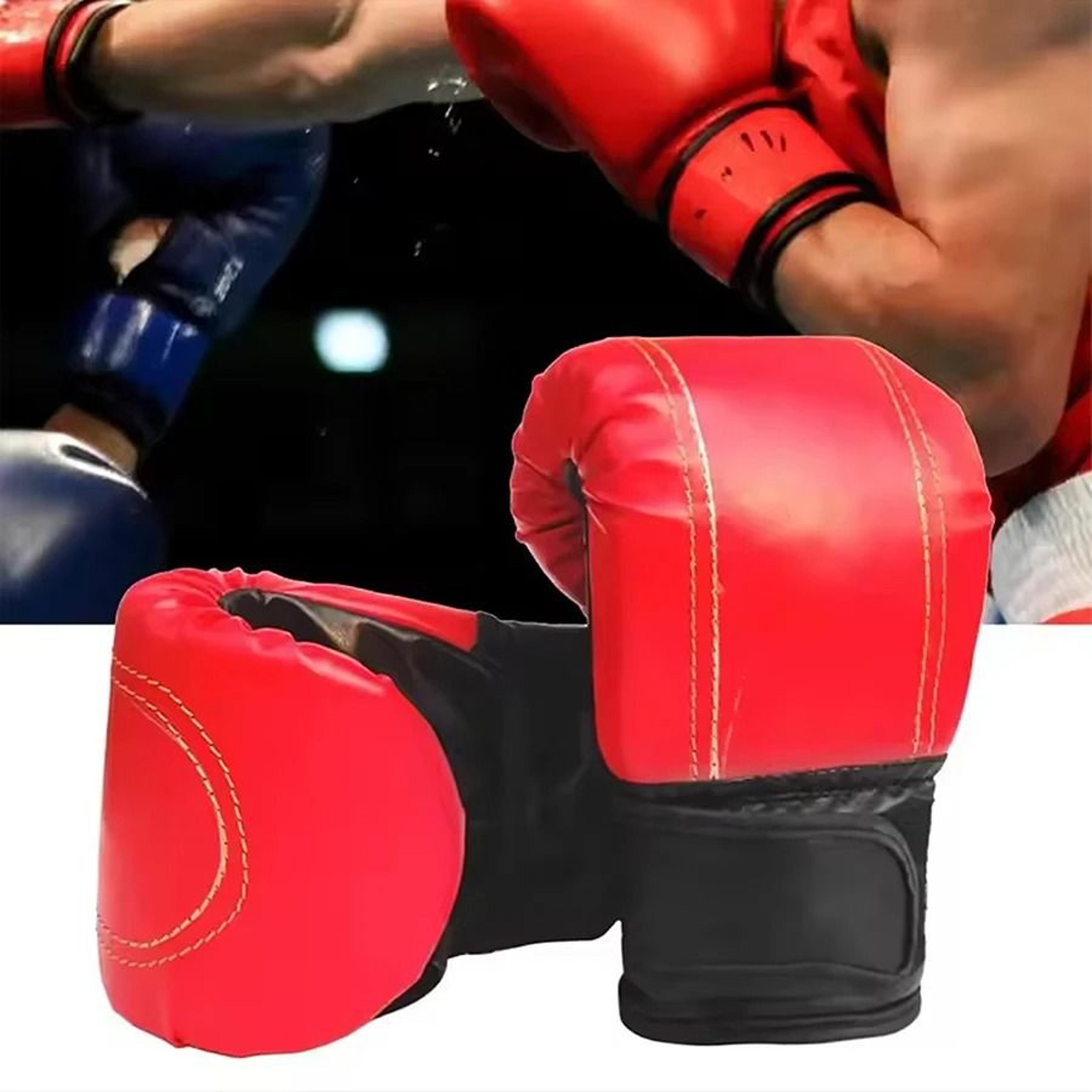 Training Boxing Gloves  Adults Unisex Sanda  Exercise Leather Mitts 0