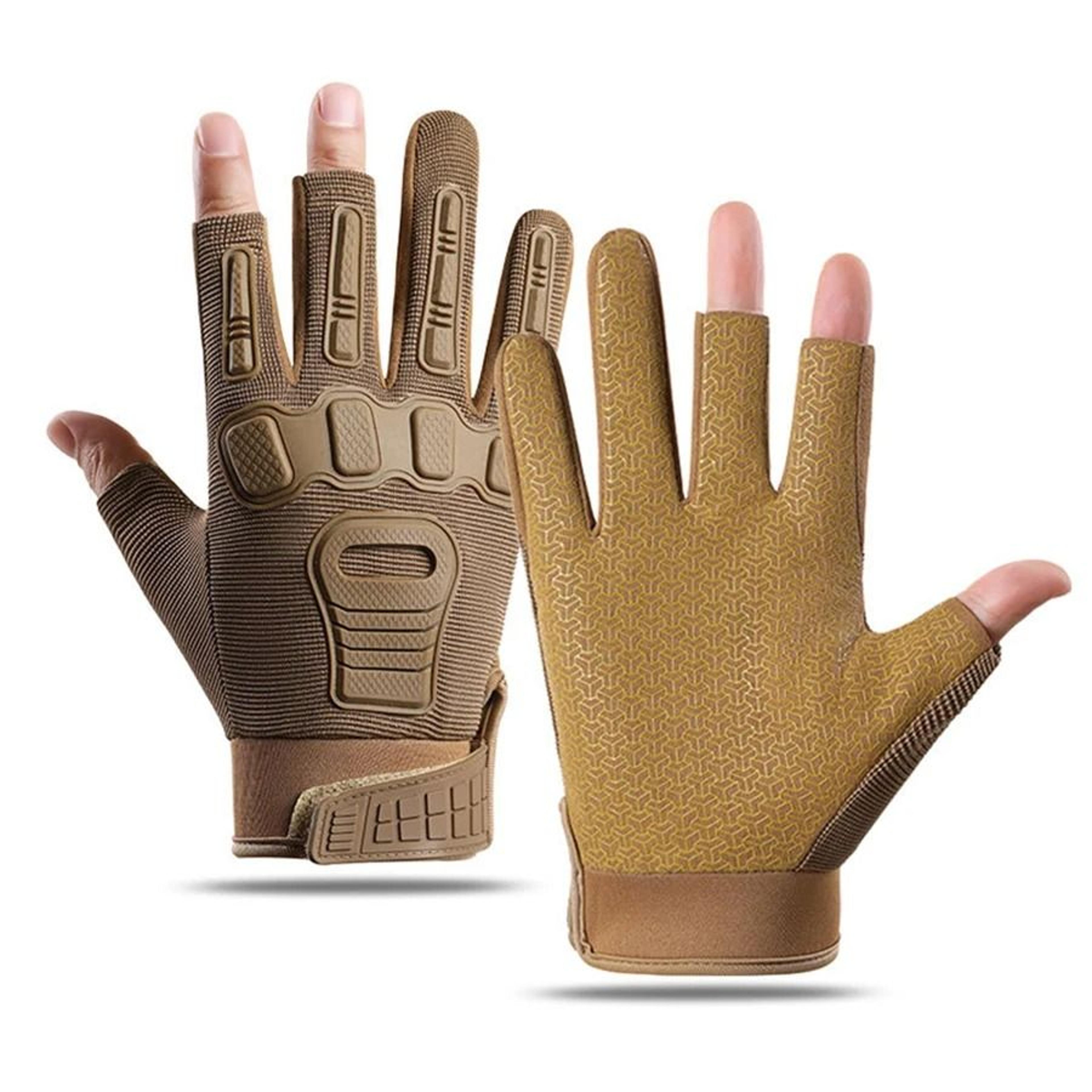 Tactical Fingerless Gloves  Outdoor Climbing  Training AntiSlip Protection 8