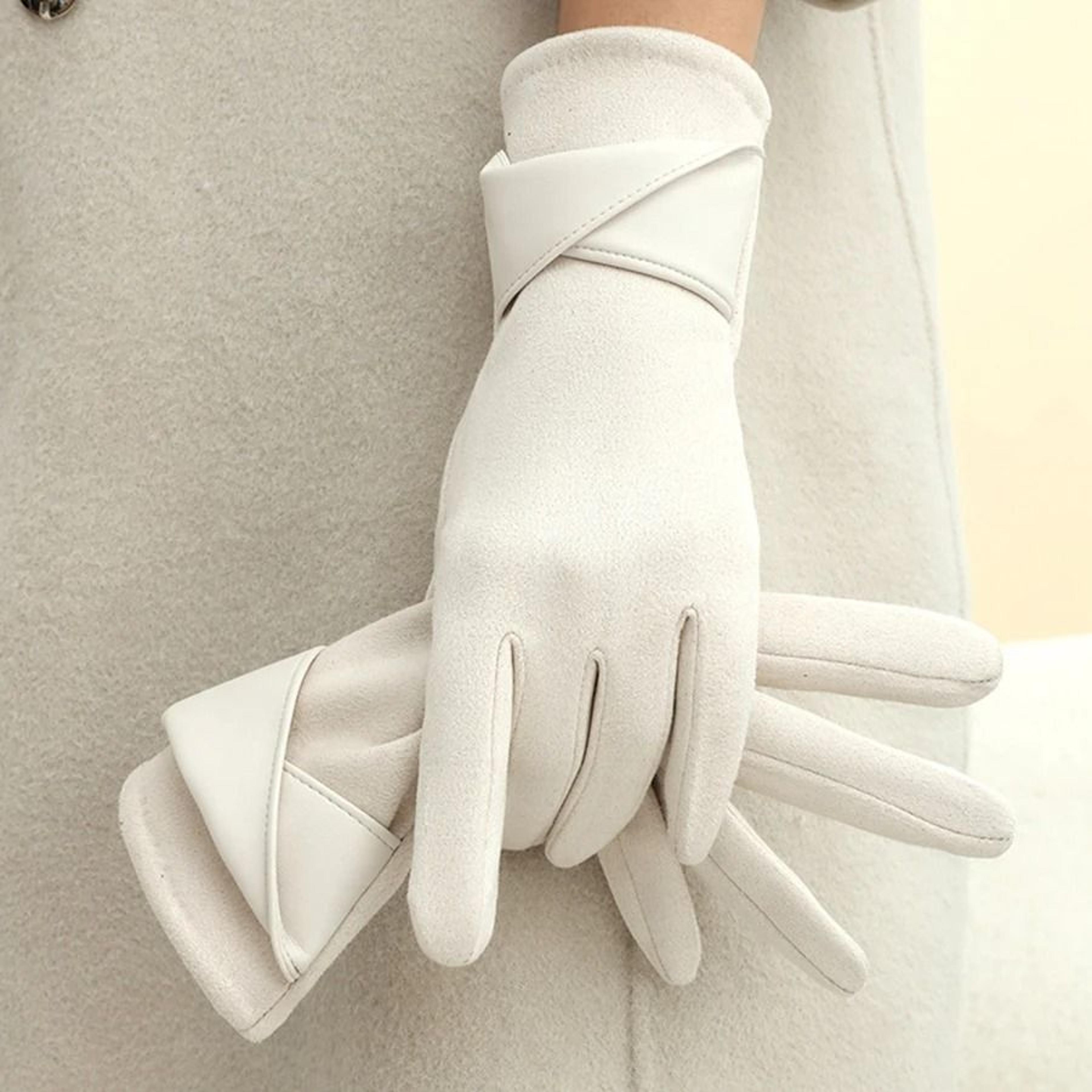 Korean Style Winter Thermal Gloves  Touchscreen Windproof  Velvet AntiCold Mittens 7