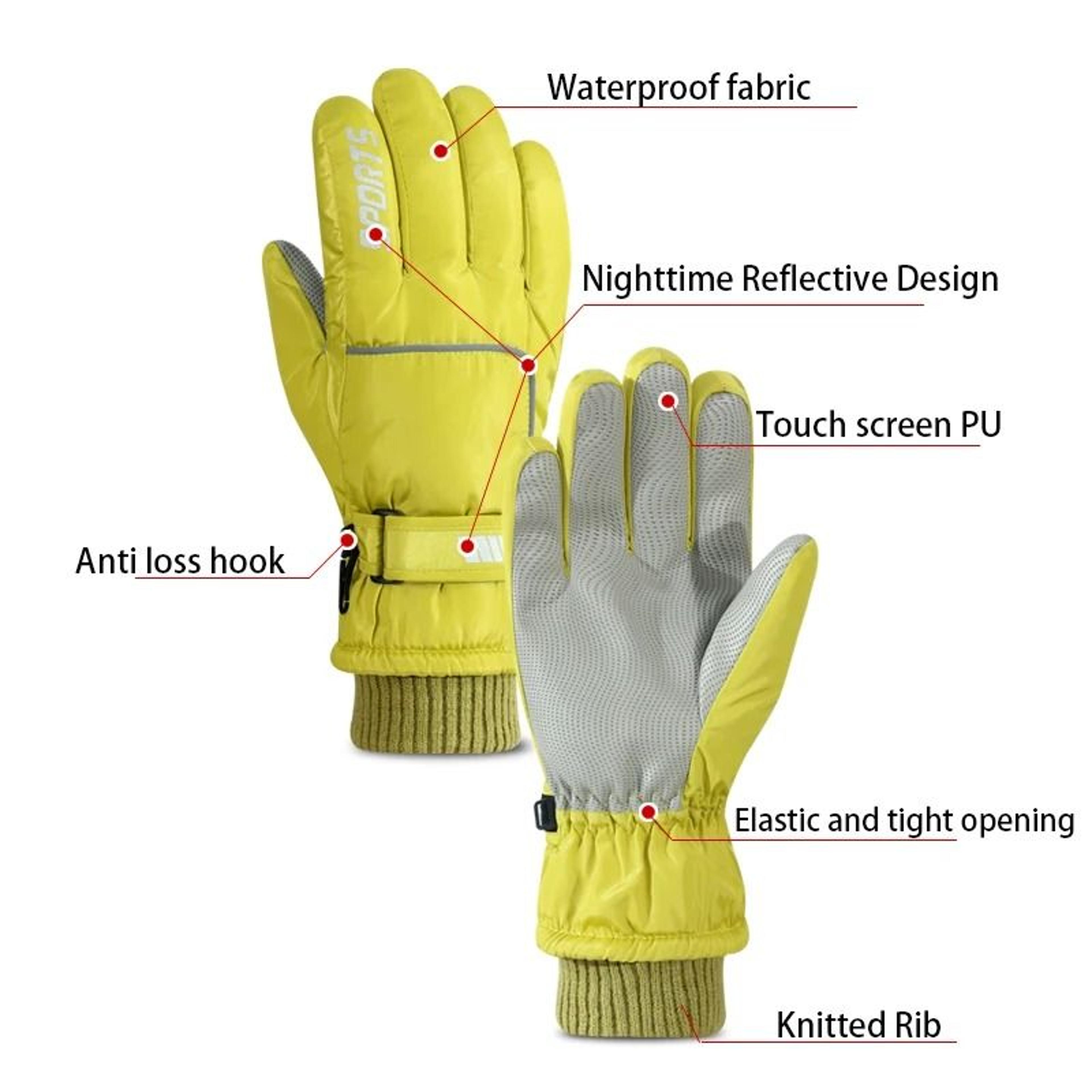 Winter Warm Skiing  Snow Gloves  Waterproof  Touchscreen Compatible 4