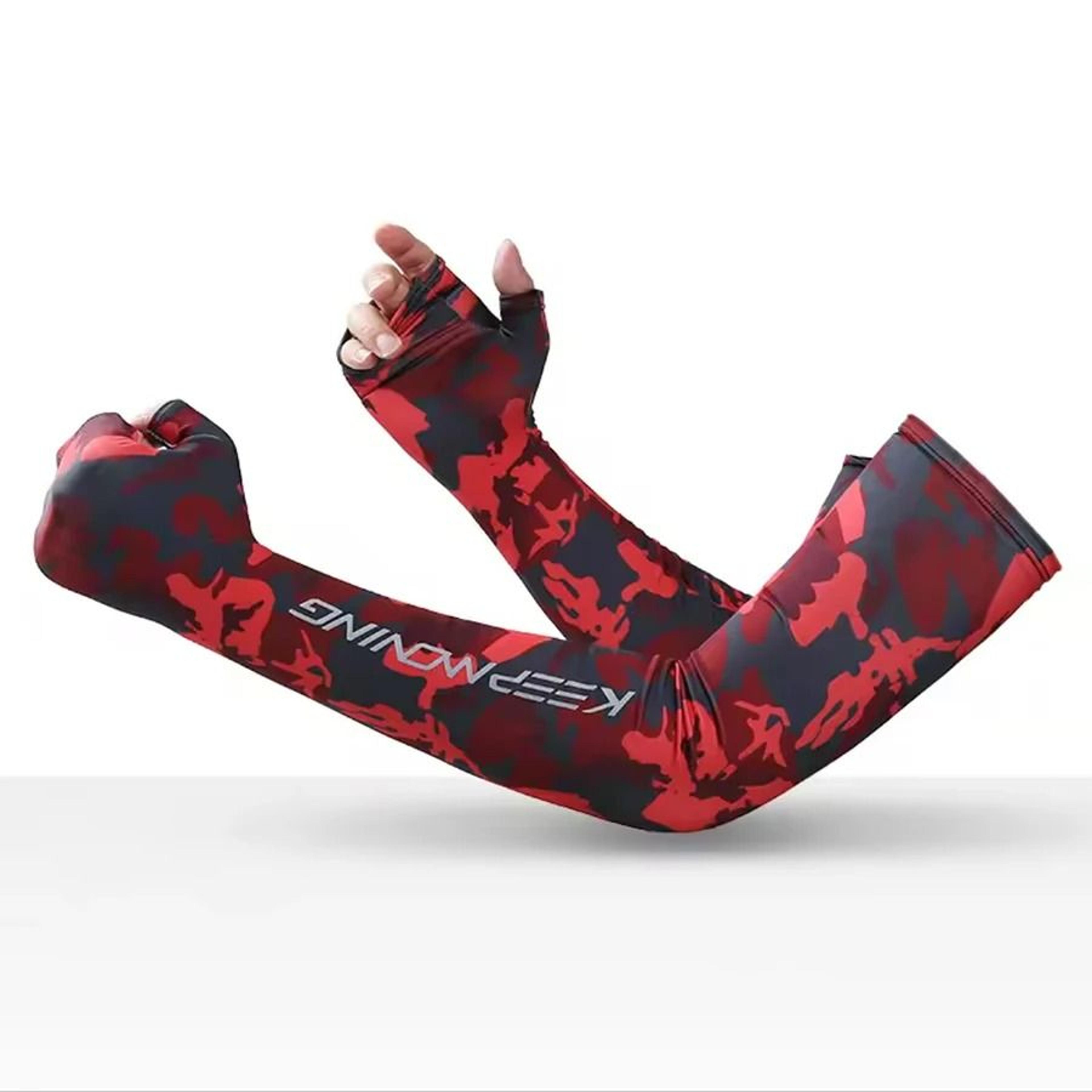 Summer Ice Silk Cooling Arm Sleeves  UV Sun Protection Camouflage Sports Cuffs 9