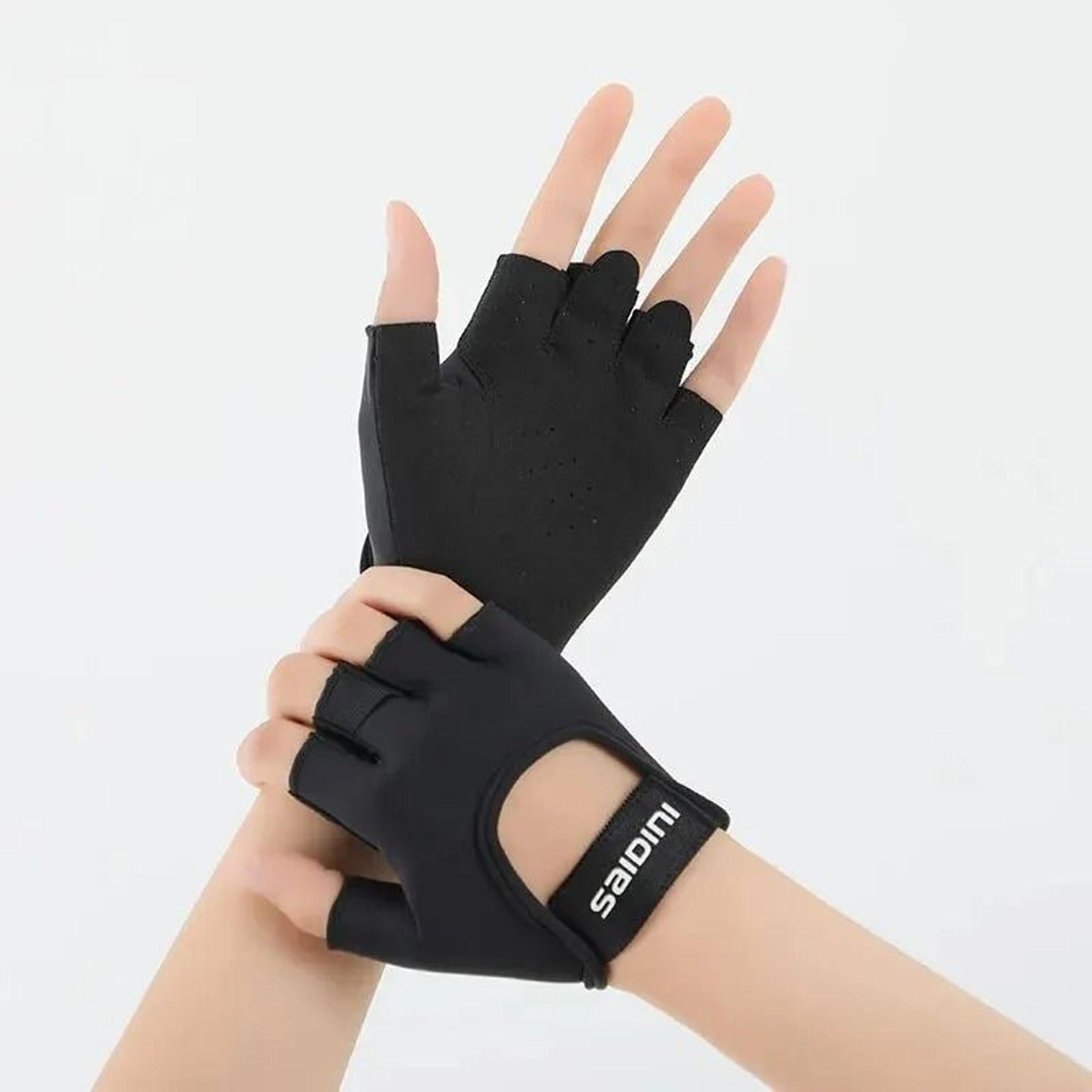 Womens HalfFinger Sports Gloves  AntiSlip  ShockAbsorbing Fitness Gear 3