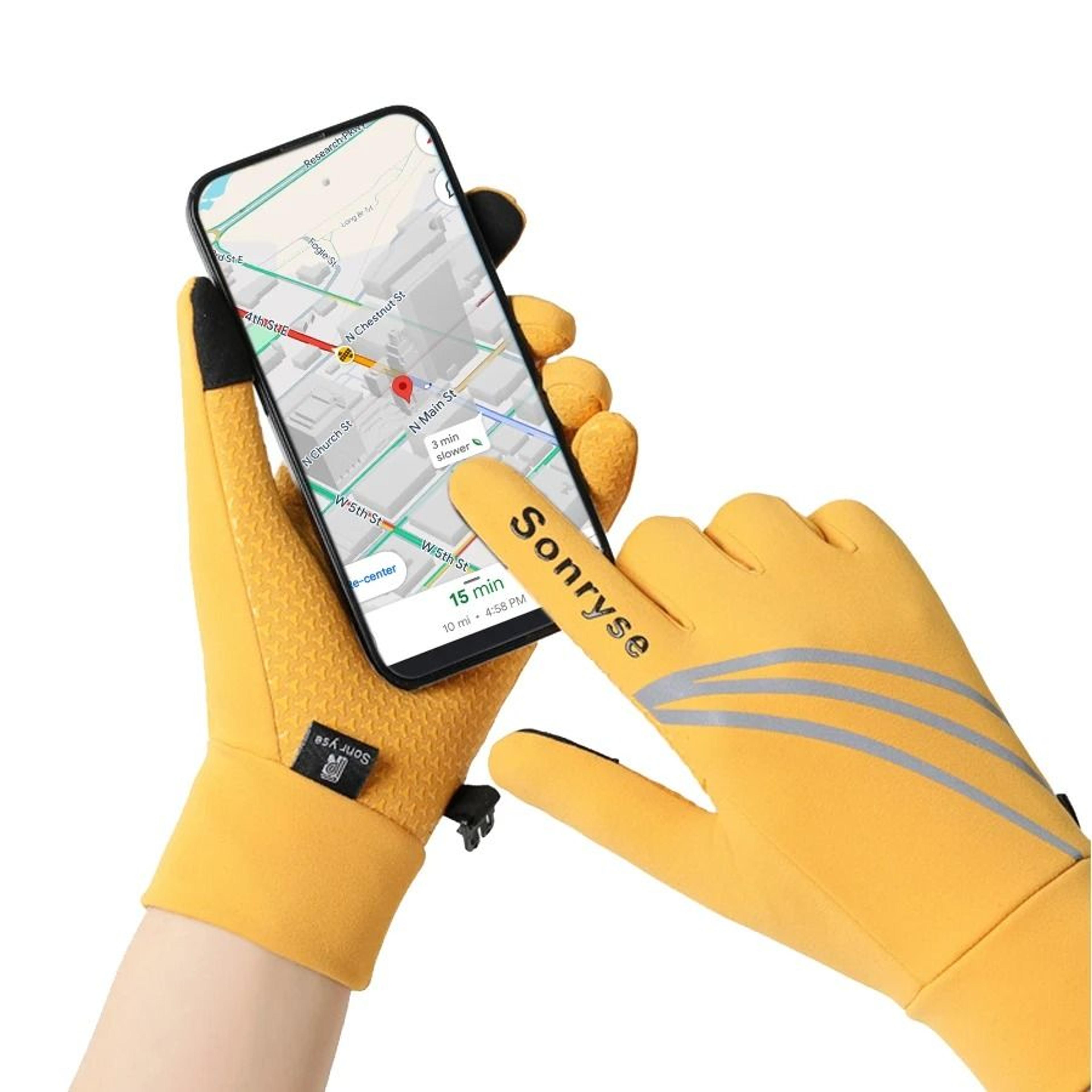 Winter Cycling Gloves  Waterproof Fleece Thermal Riding Gear 1
