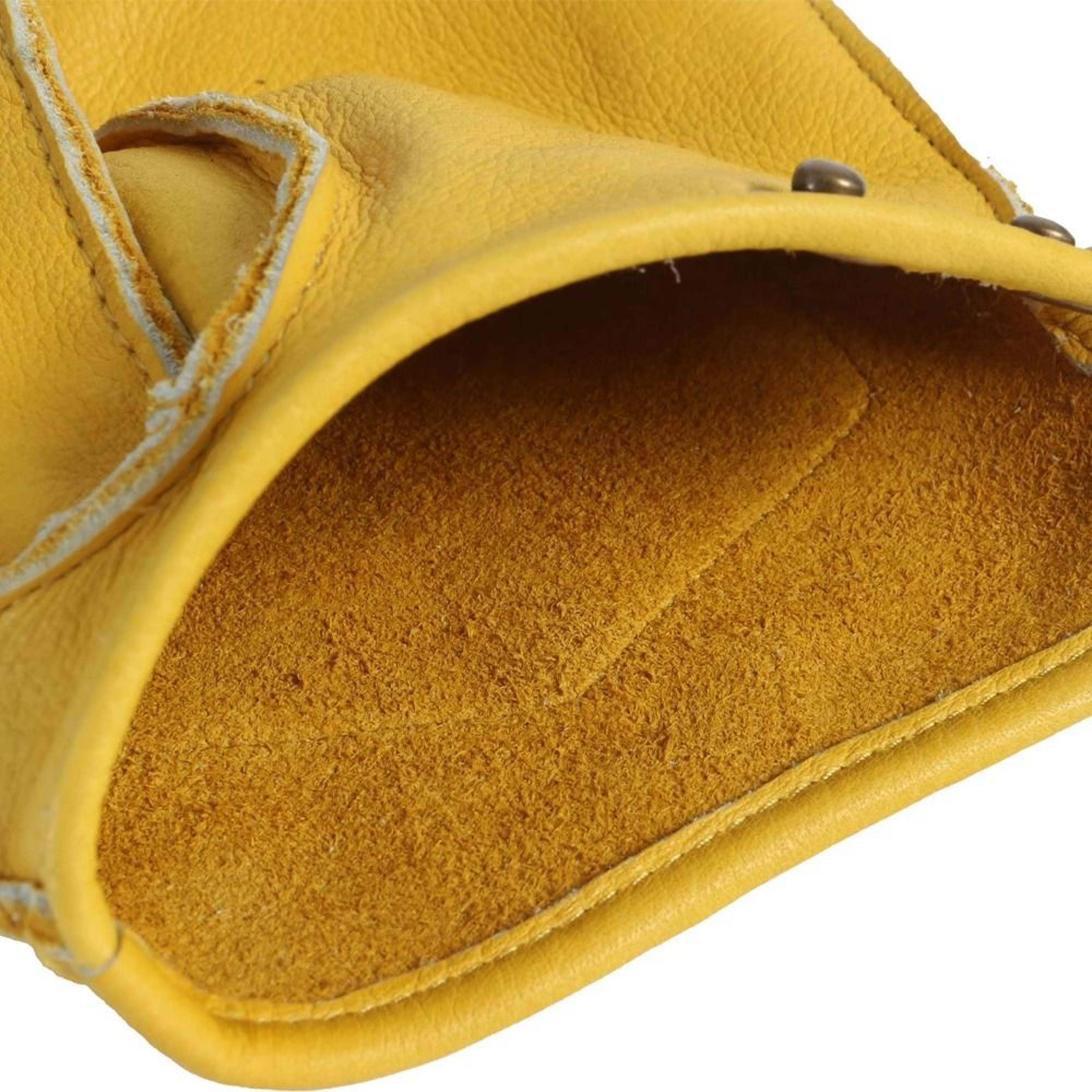 Retro Cowhide Leather HalfFinger Motorcycle Gloves 3