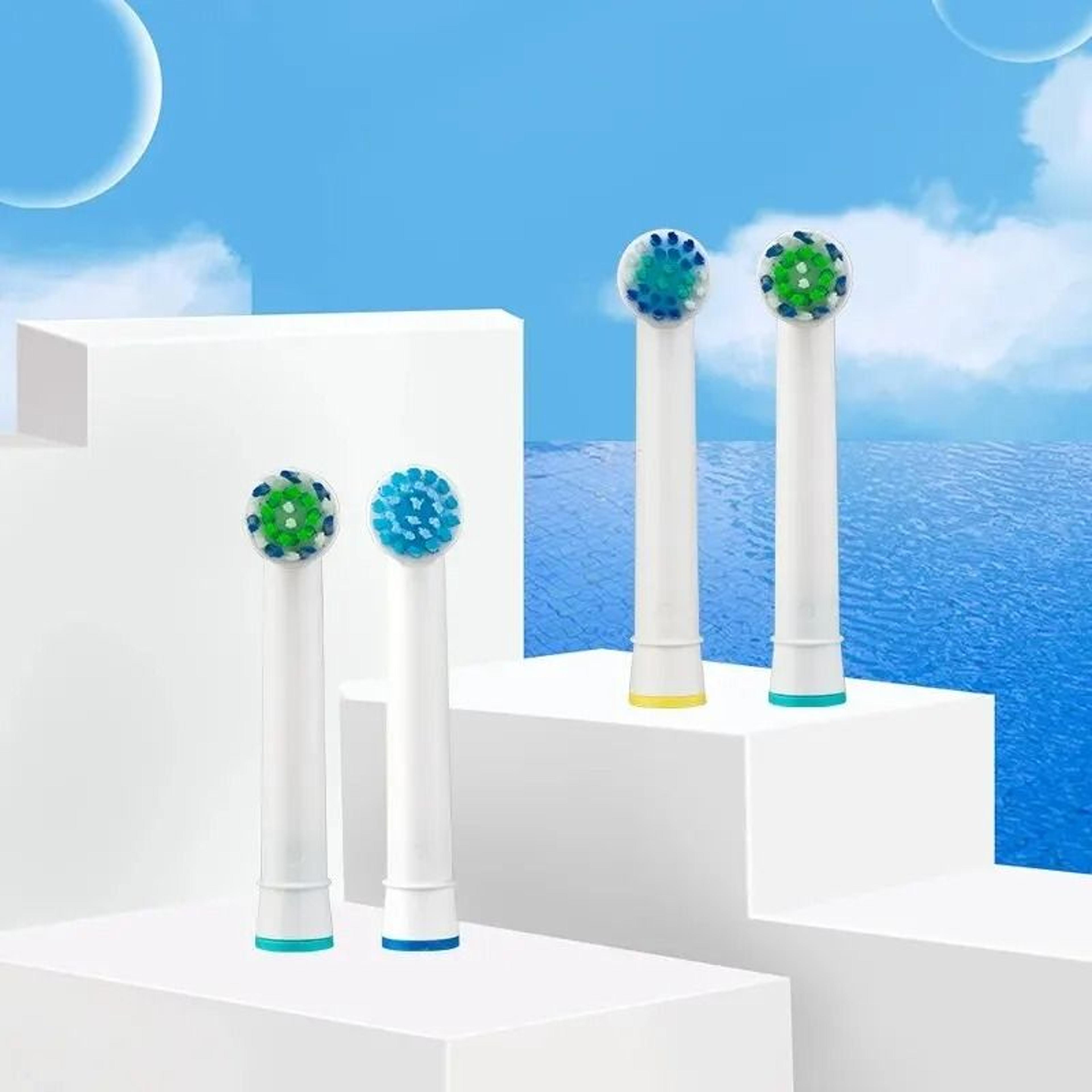 Universal Precision Clean Replacement Brush Heads For OralB 4Piece Set 0
