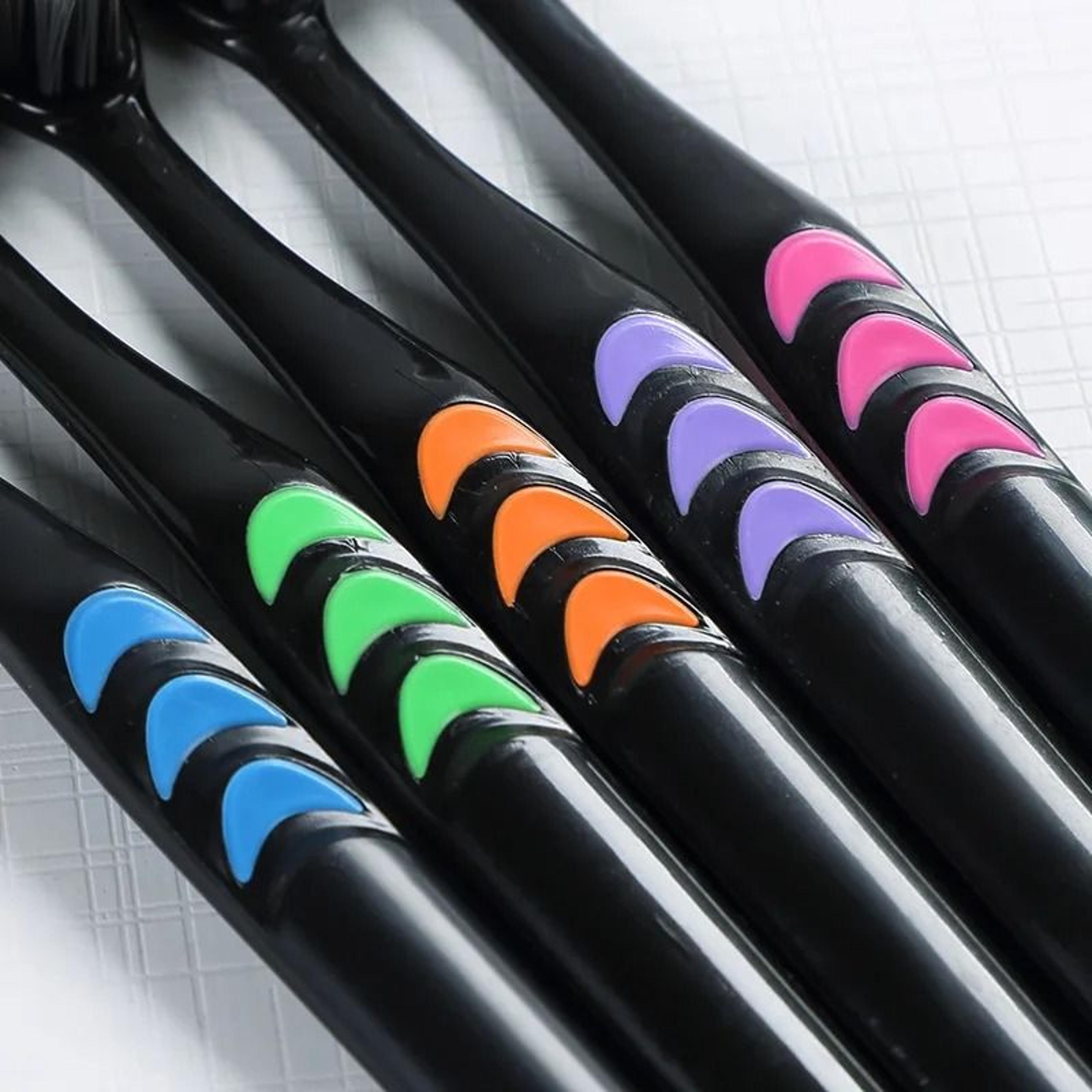 Antibacterial Bamboo Charcoal Soft Bristle Toothbrush For Men  Women 2