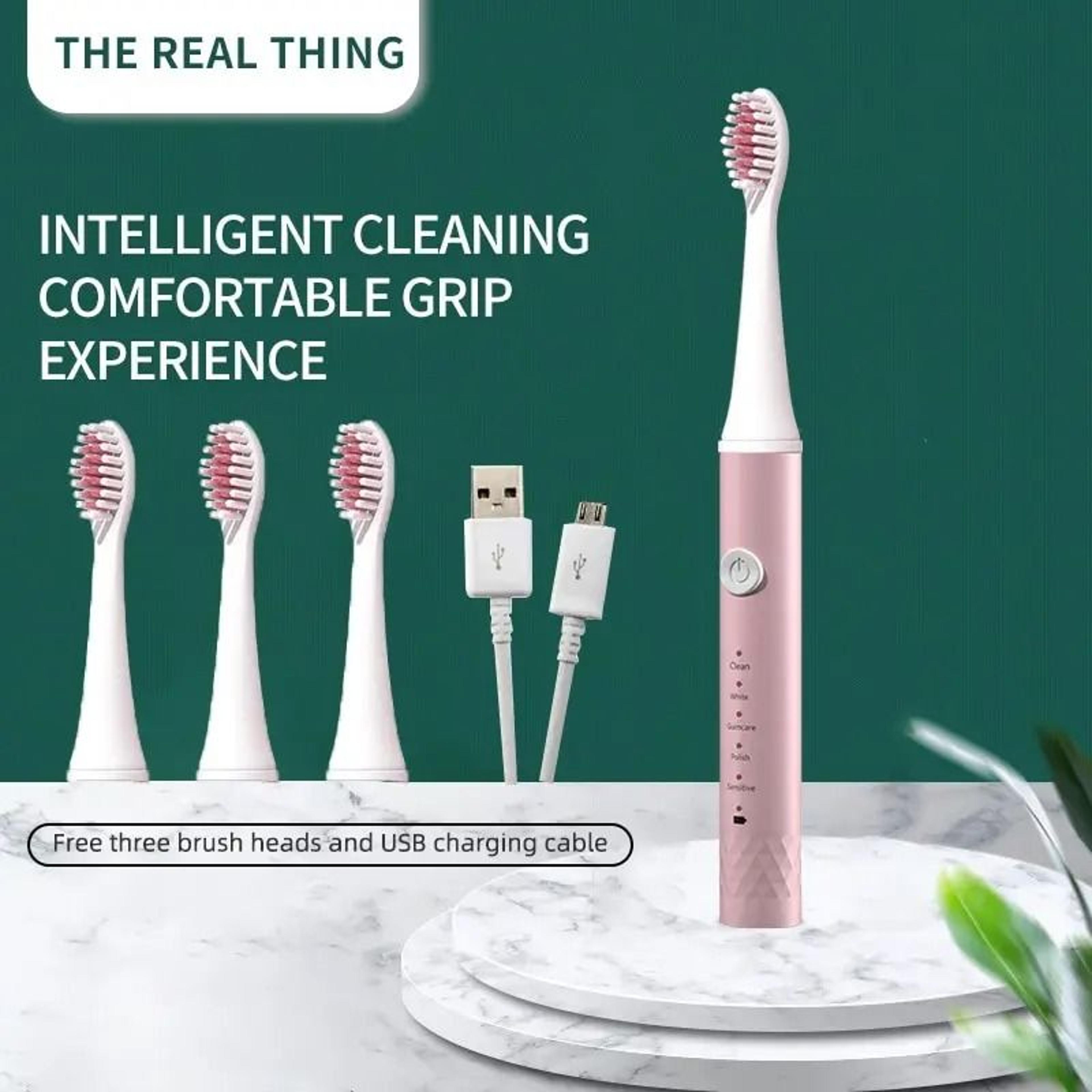 Rechargeable 5Mode Sonic Dental System  40000 SPM Waterproof Ultrasonic Toothbrush 7