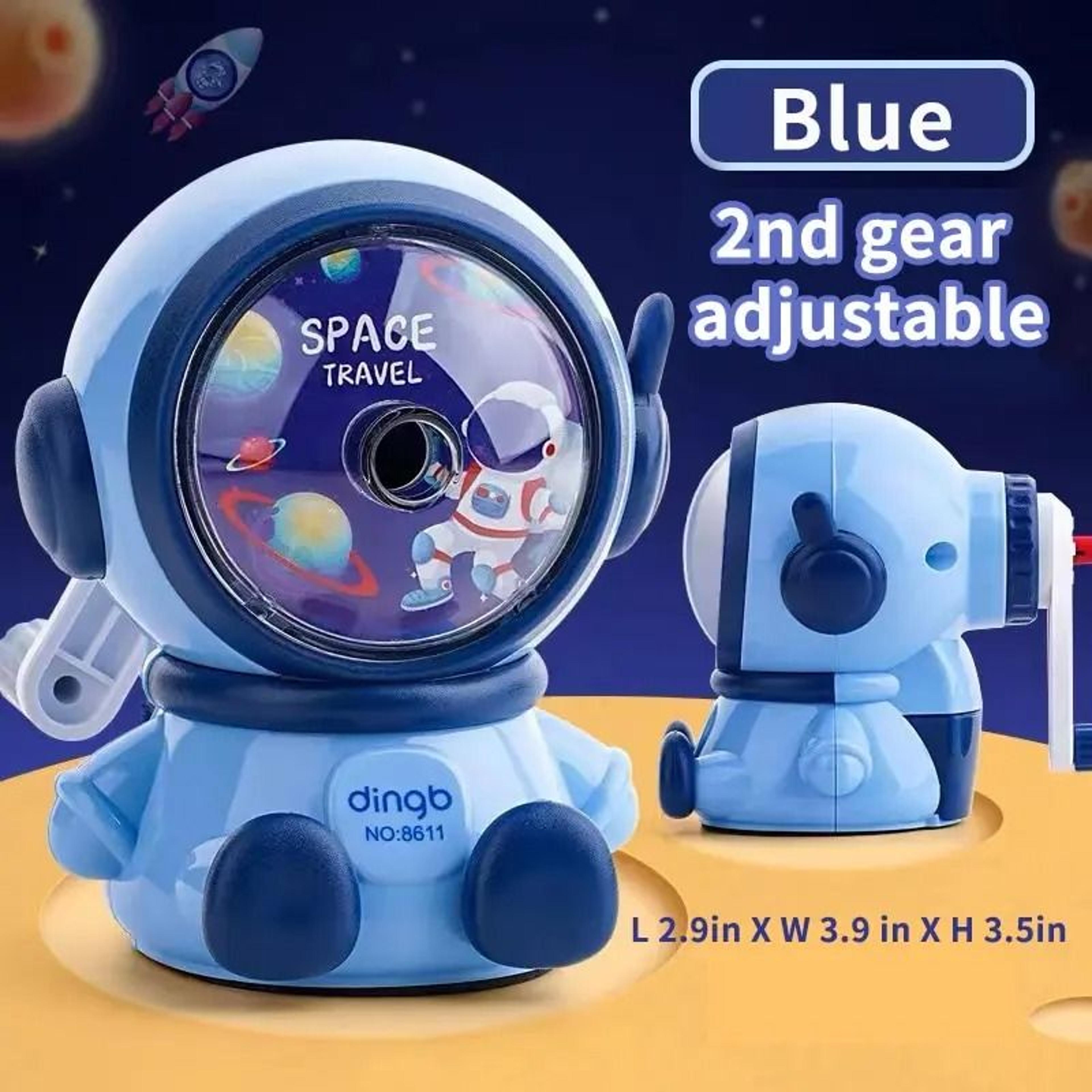 Astronaut Cartoon HandCrank Pencil Sharpener  Professional Manual Sharpener For Students 6