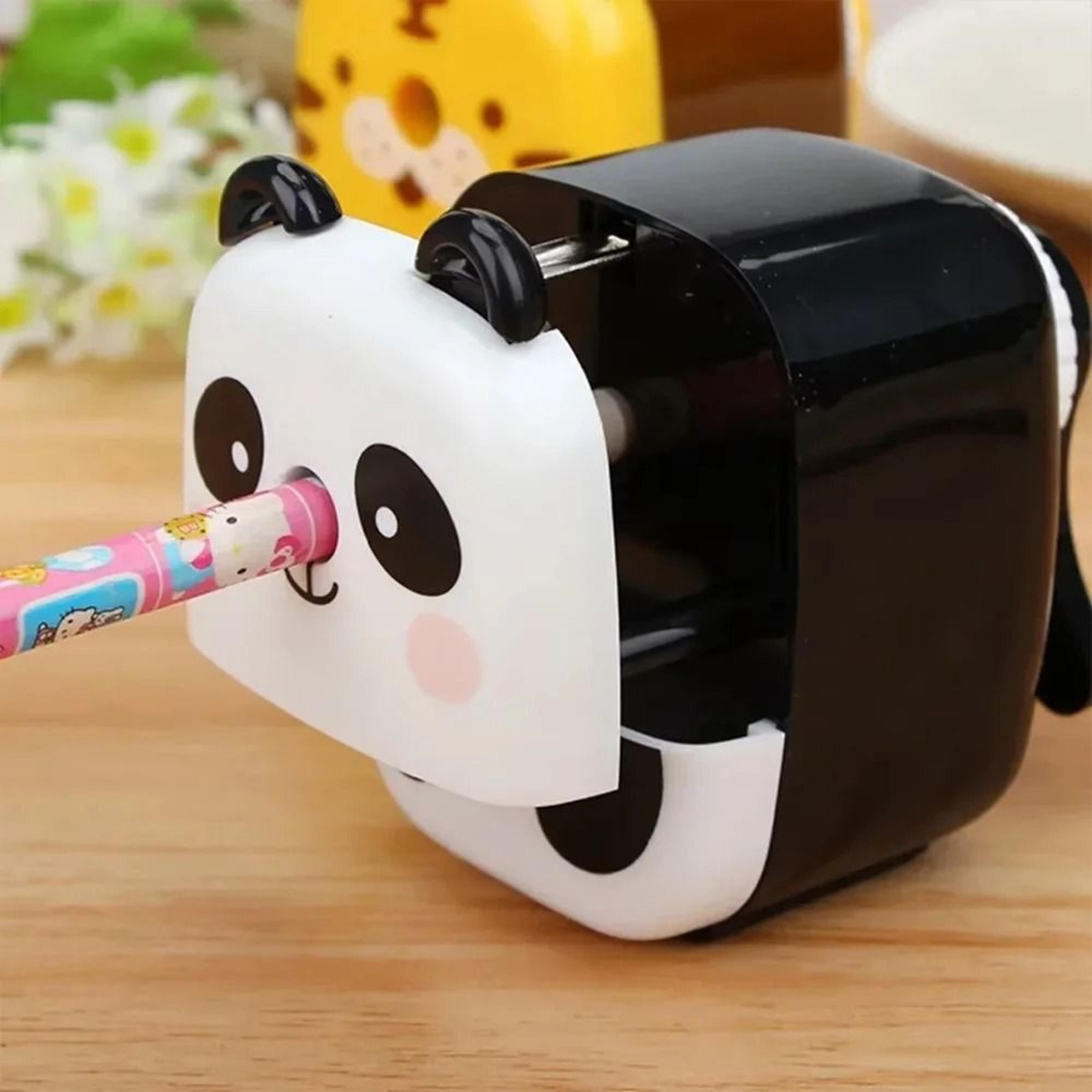 professional animal series hand-cranked sharpener | cute panda & tiger student stationery