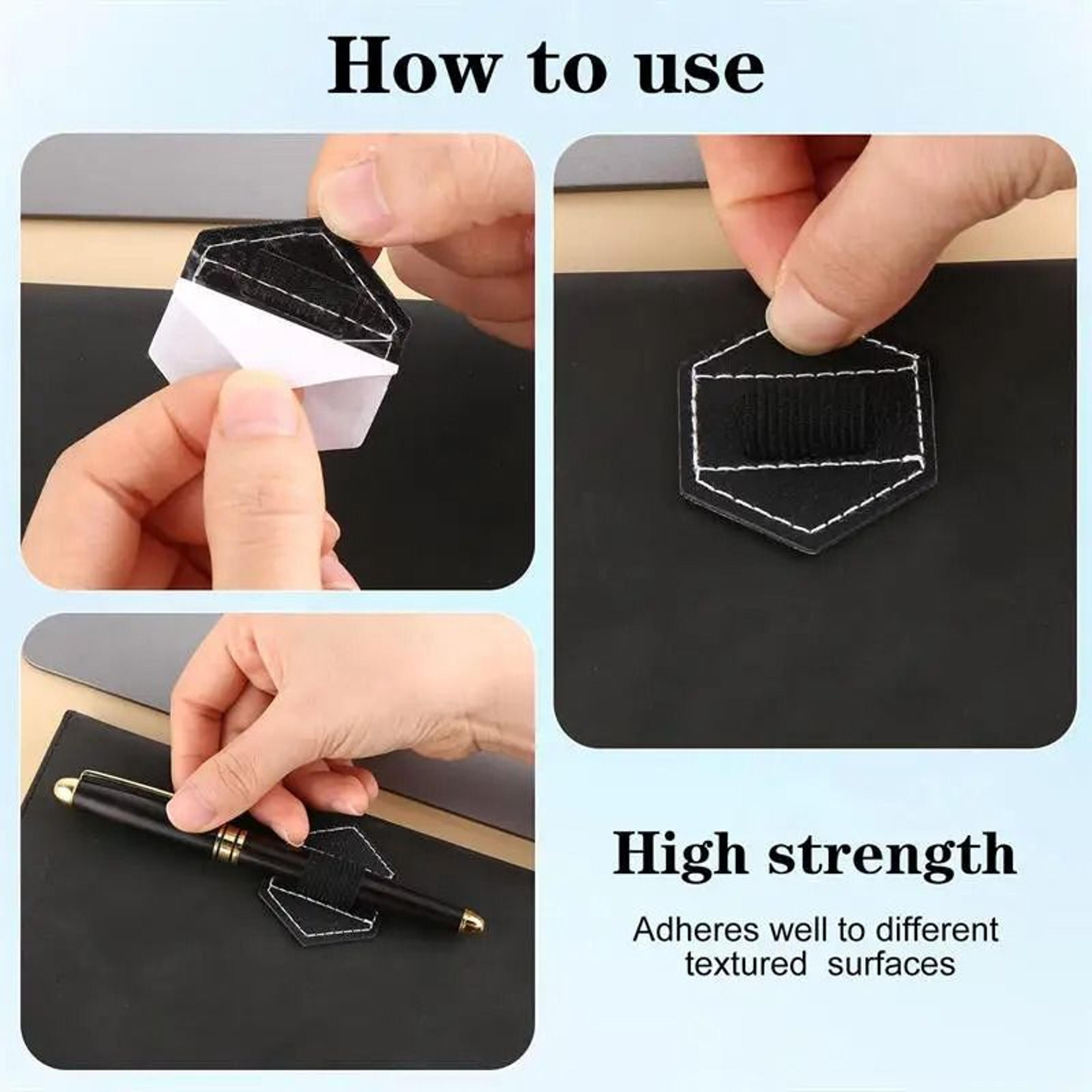 Premium PU SelfAdhesive  Magnetic Pen Holder  Universal Stylus  Stationery Organizer 5