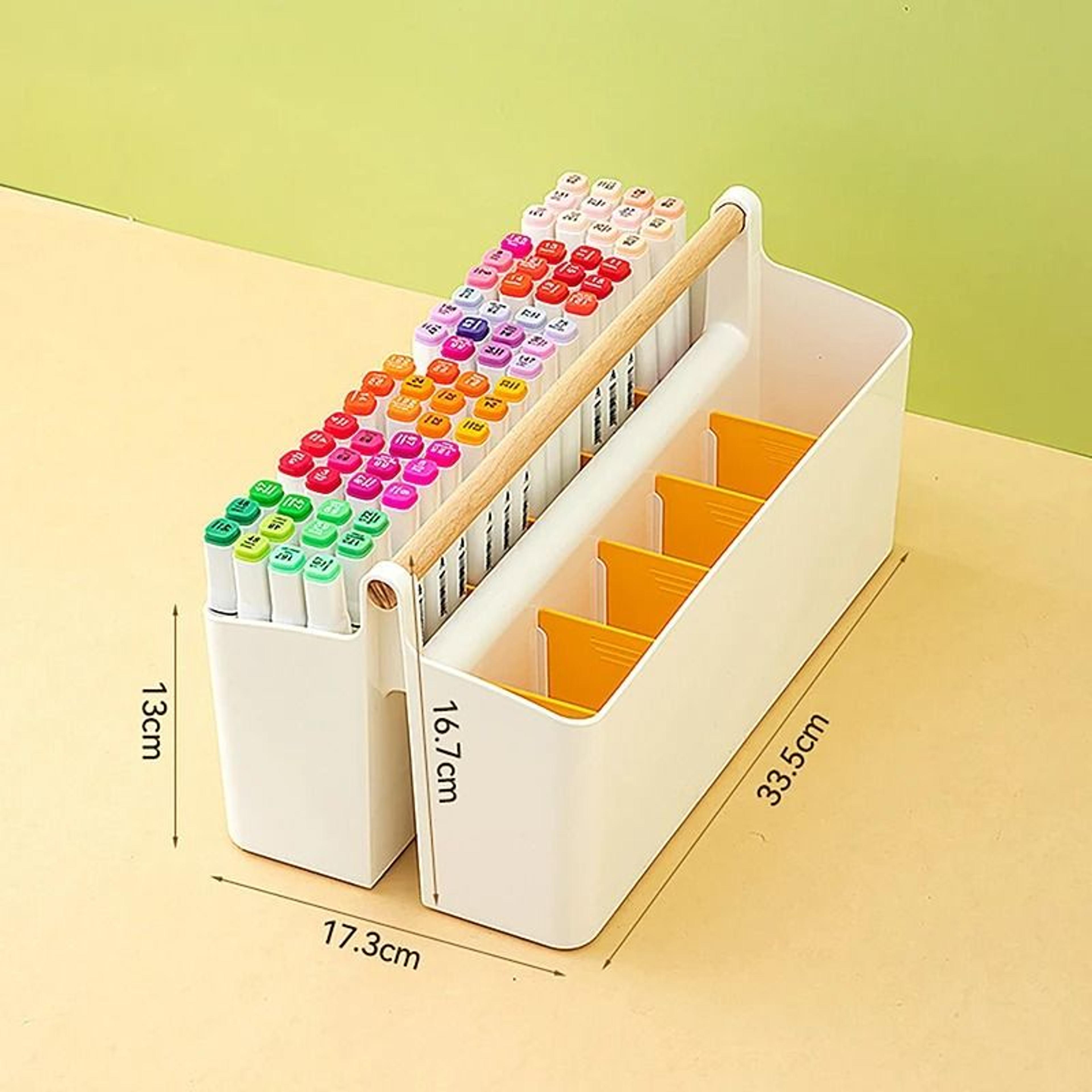 Multifunctional Desktop Storage Basket  Large Capacity Office  School Organizer 15